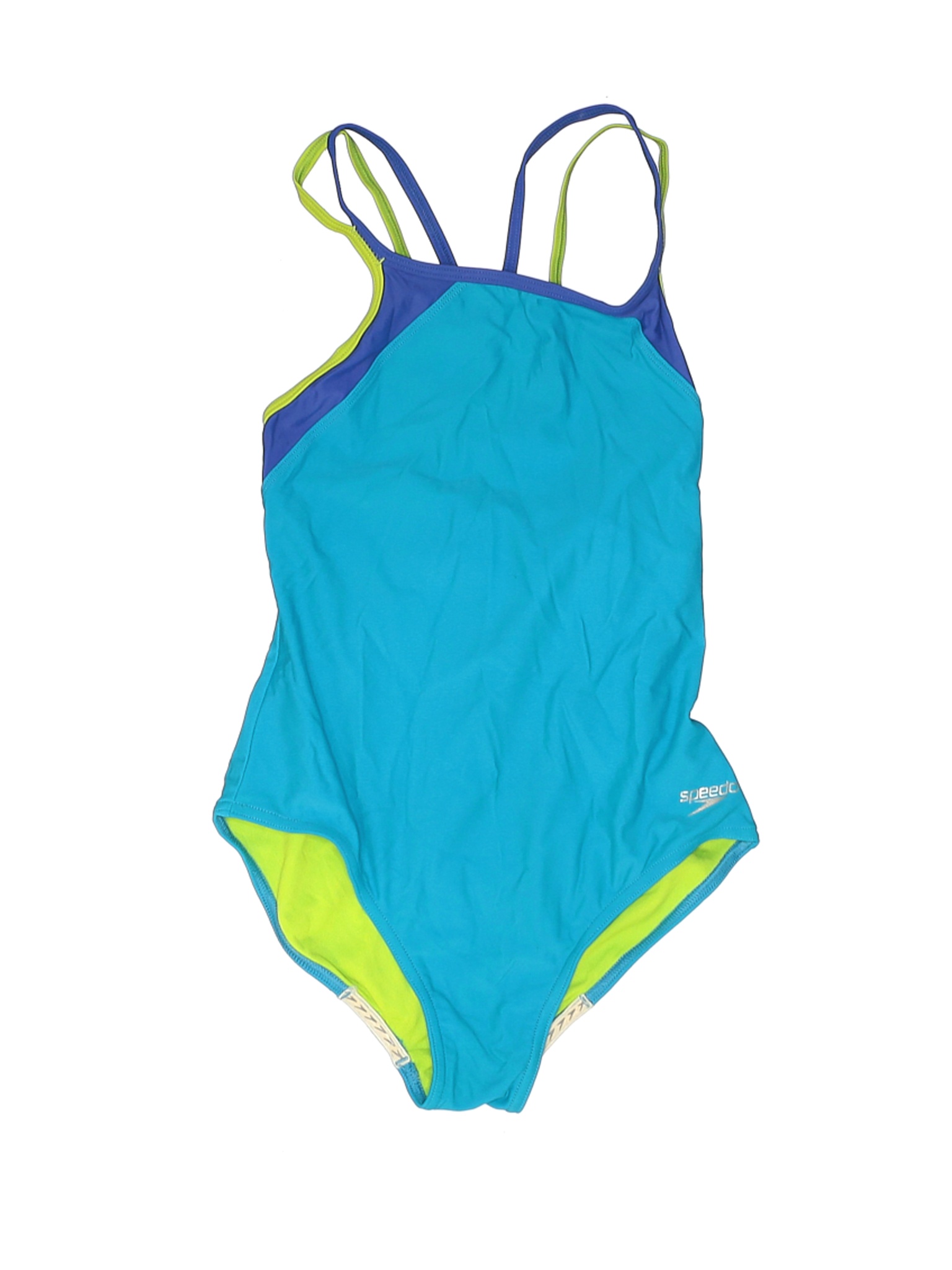 Speedo Girls Blue One Piece Swimsuit 12 eBay