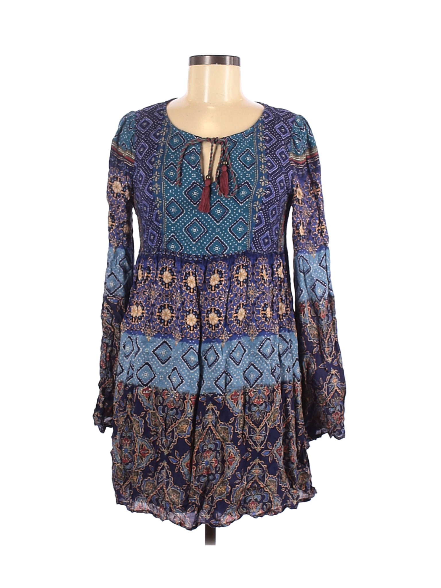Patrons of Peace Women Blue Casual Dress M | eBay