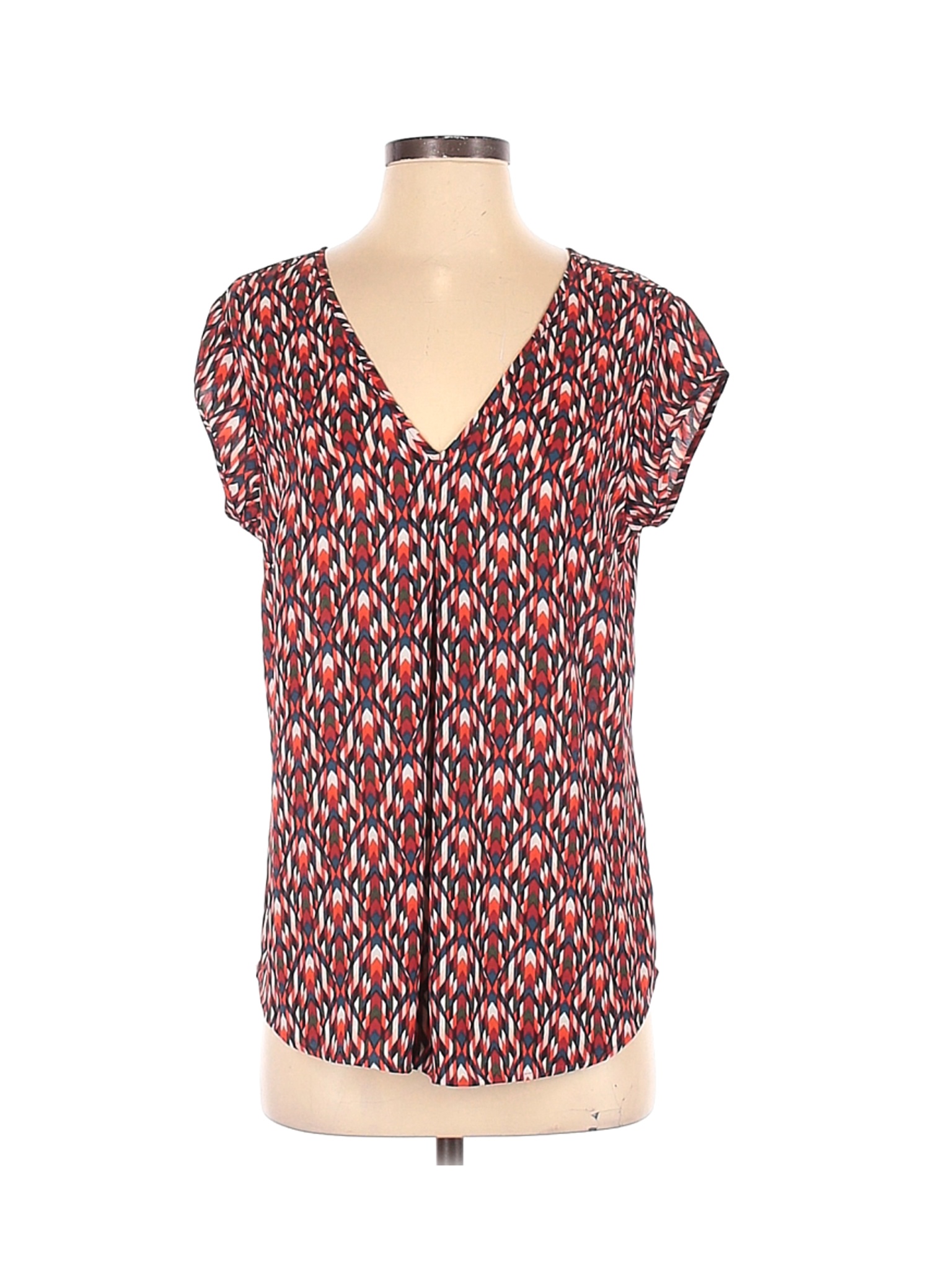DR2 Women Red Short Sleeve Blouse S | eBay