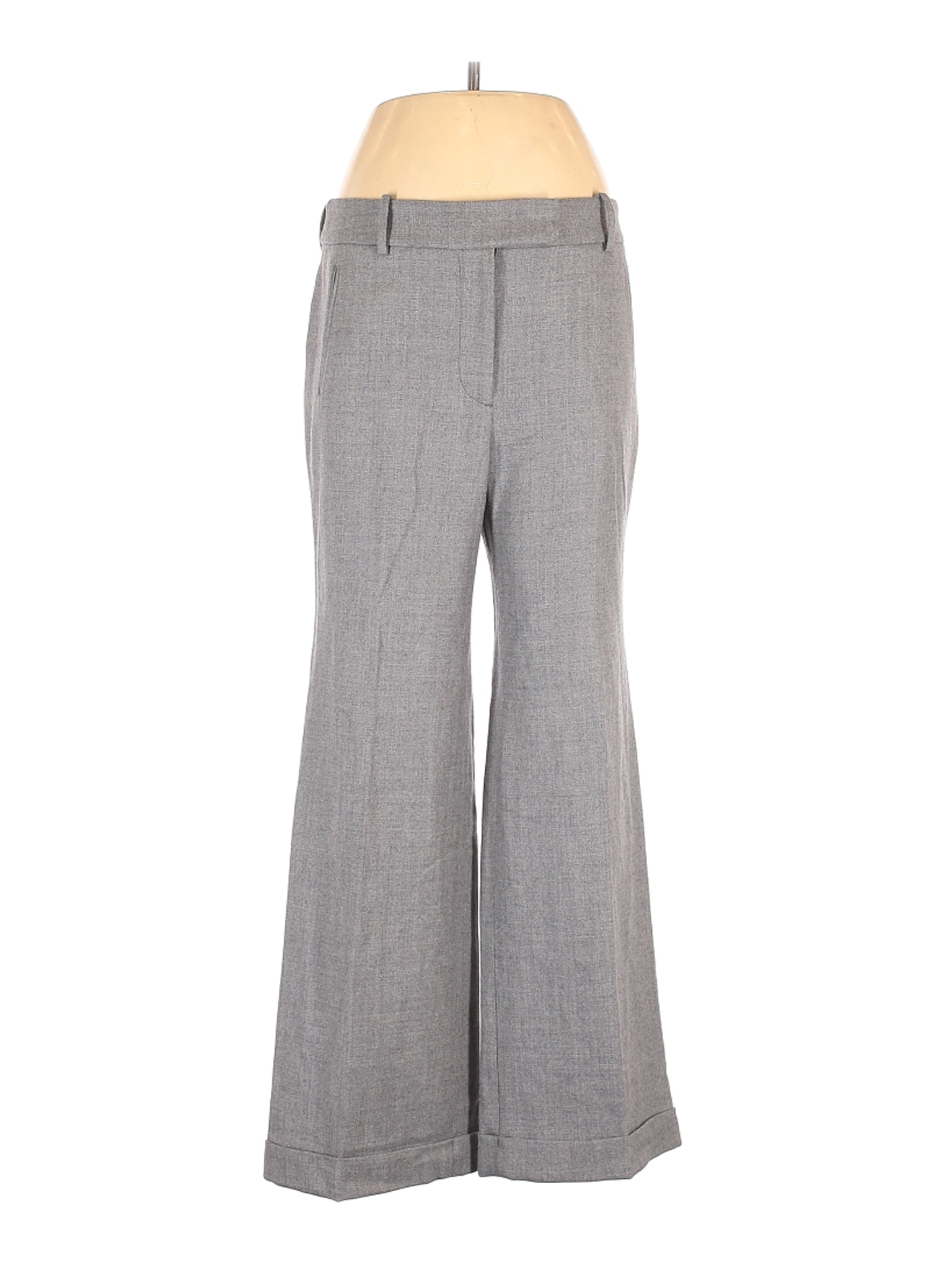Ann Taylor LOFT Women Gray Wool Pants 12 Petites | eBay