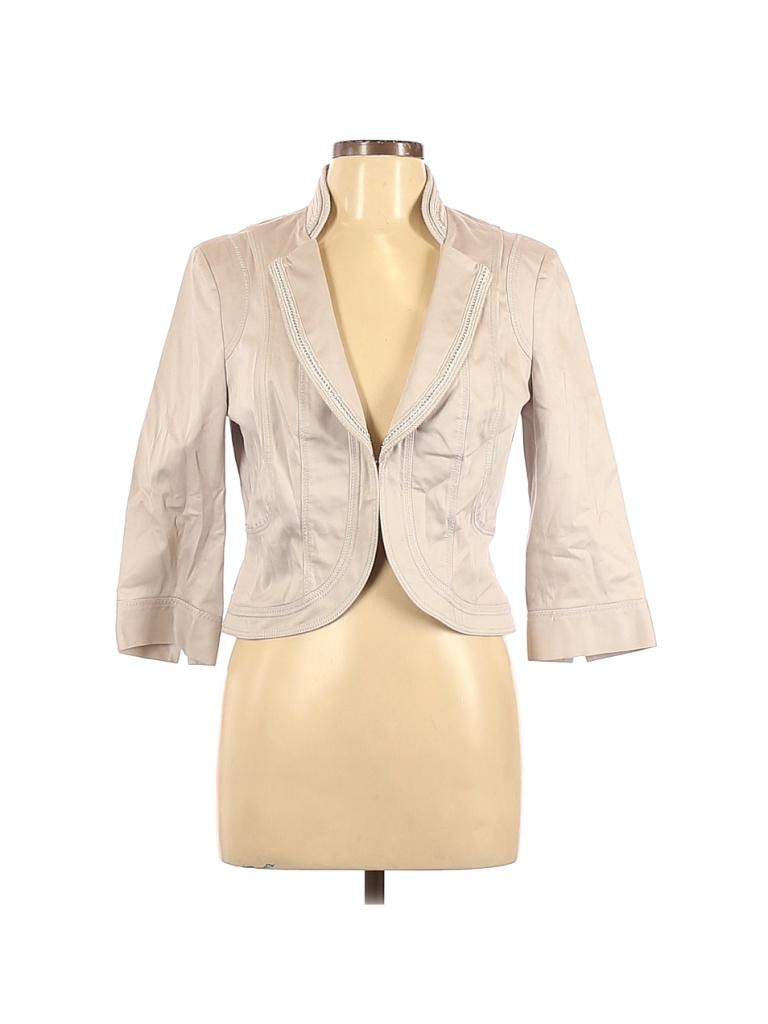 White House Black Market Tan Gray Blazer Size 10 - 20% off | thredUP