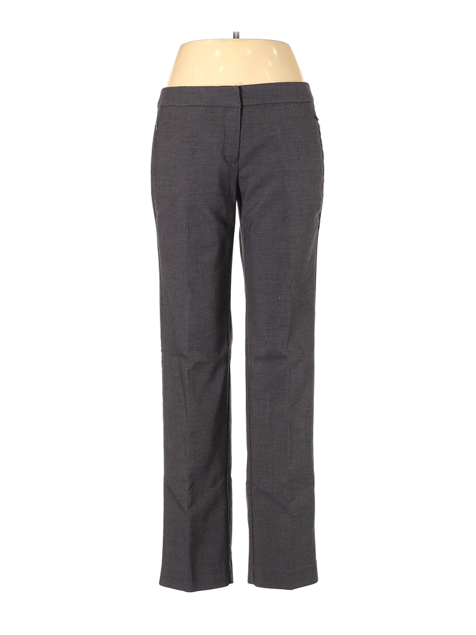 New York & Company Women Gray Dress Pants 10 | eBay