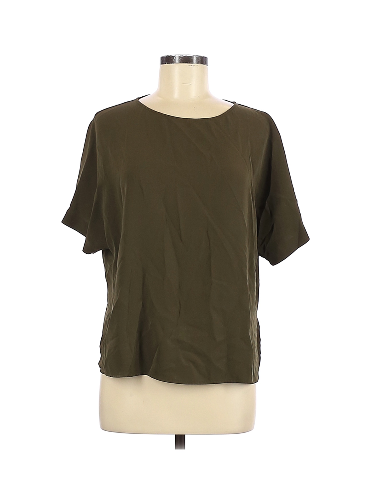 Uniqlo Women Green Short Sleeve Blouse S | eBay