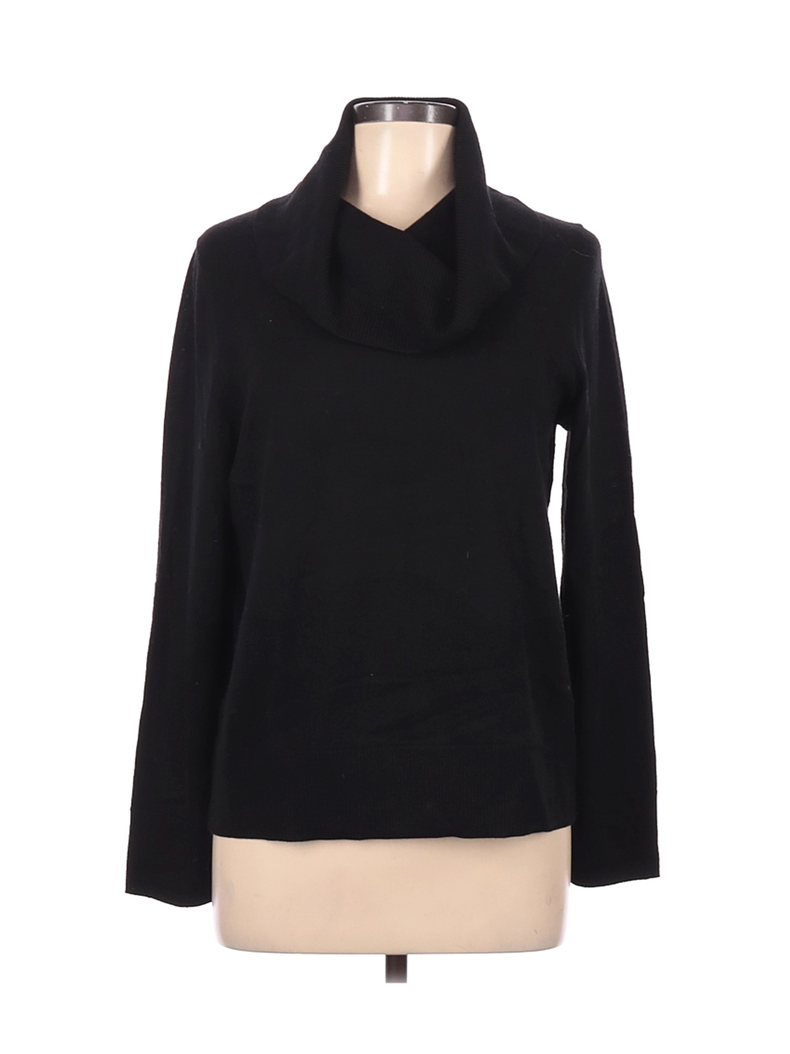 Talbots Women Black Wool Pullover Sweater L | eBay