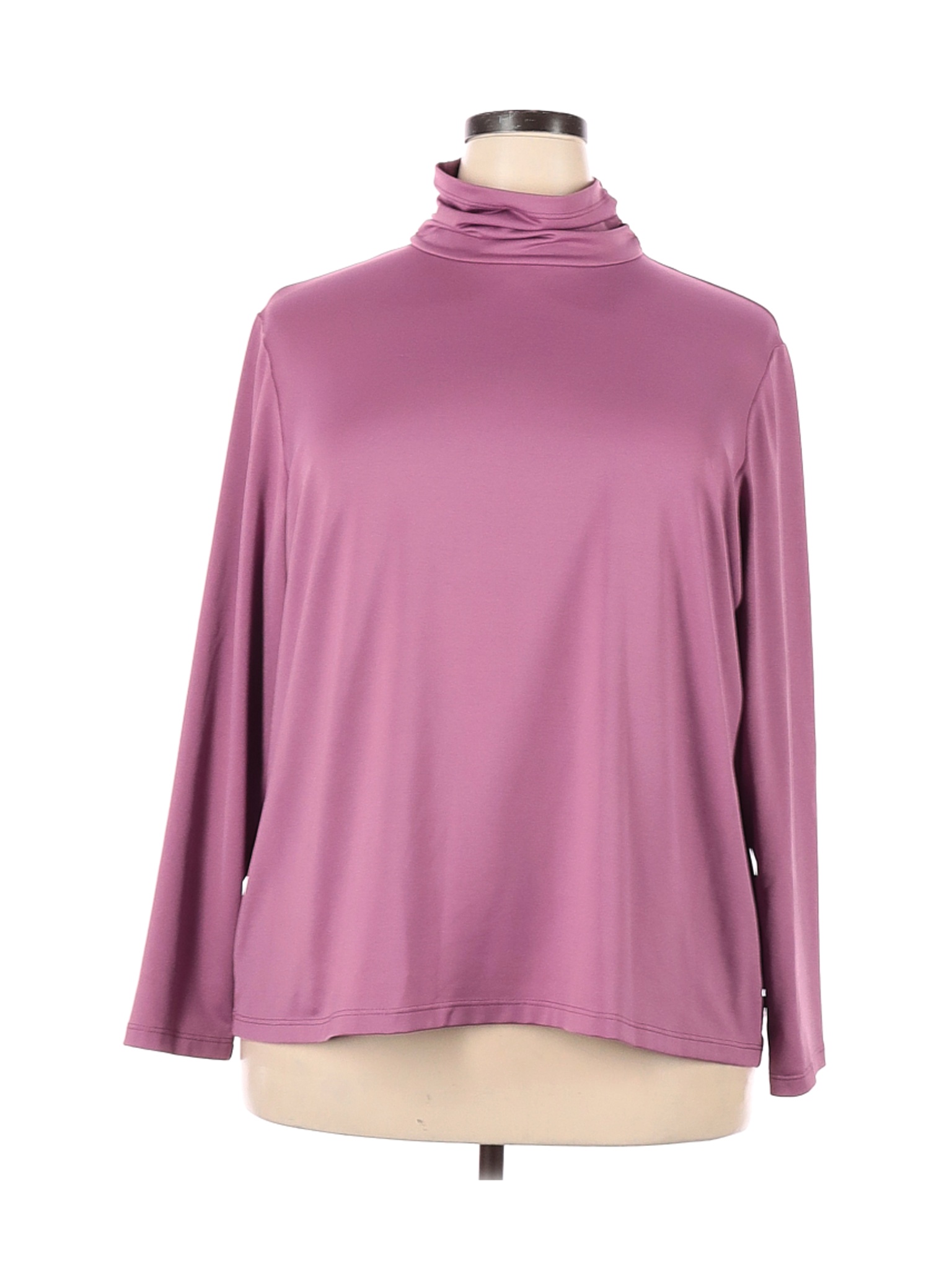 Susan Graver Women Purple Long Sleeve Turtleneck 2X Plus | eBay