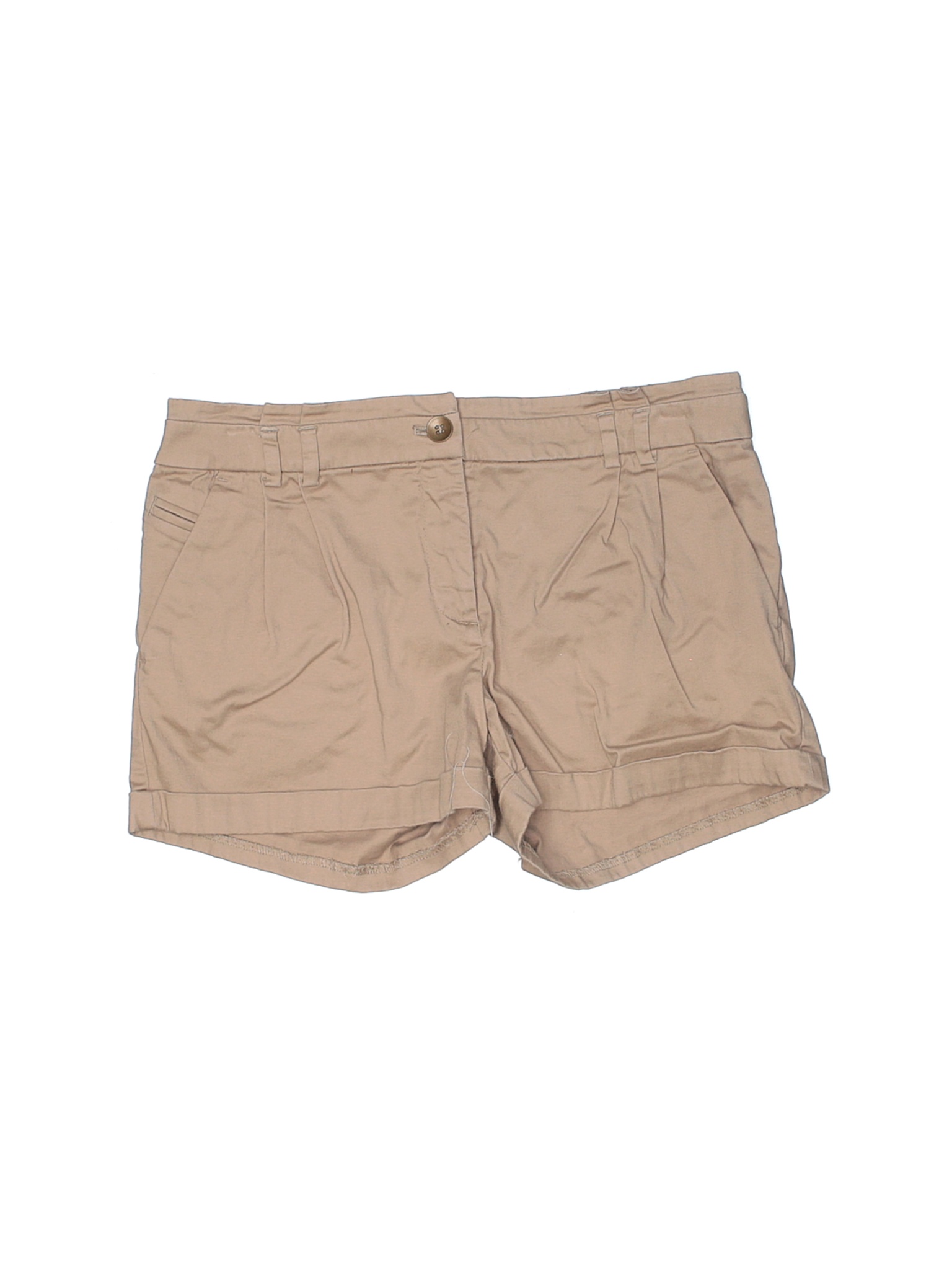 H&M Women Brown Khaki Shorts 6 | eBay