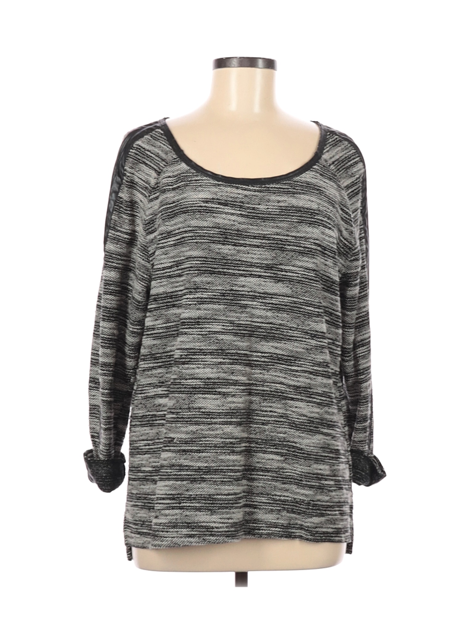 TWO by Vince Camuto Women Gray Pullover Sweater M | eBay