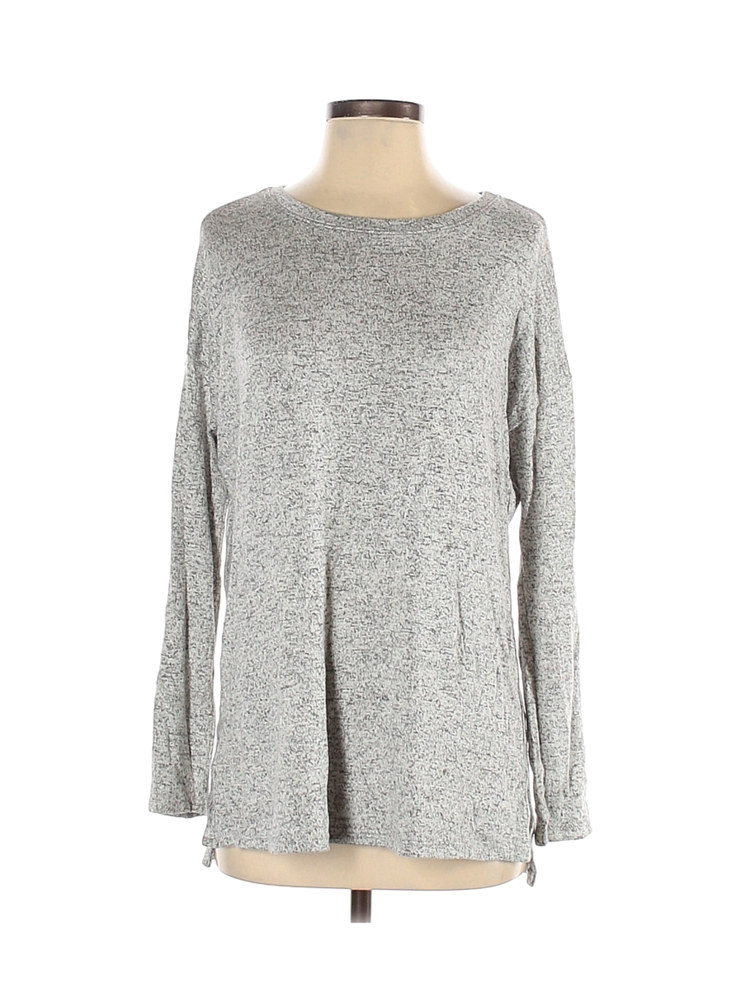Market and Spruce Women Gray Long Sleeve Top S | eBay
