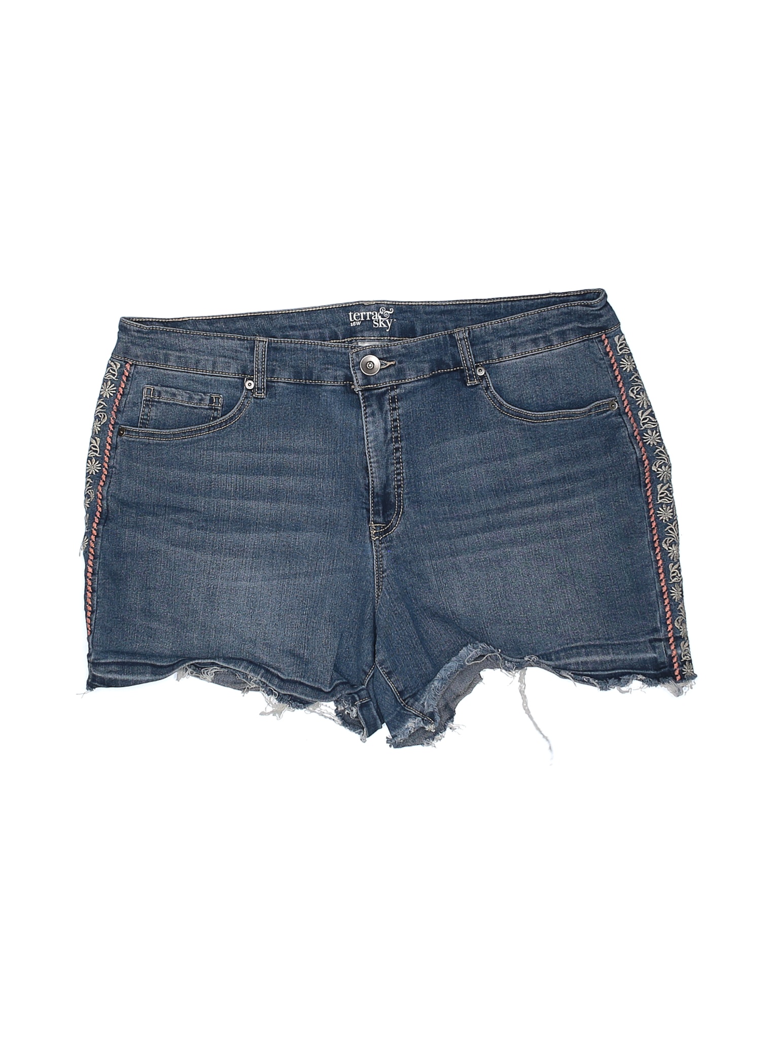 terra and sky jean shorts