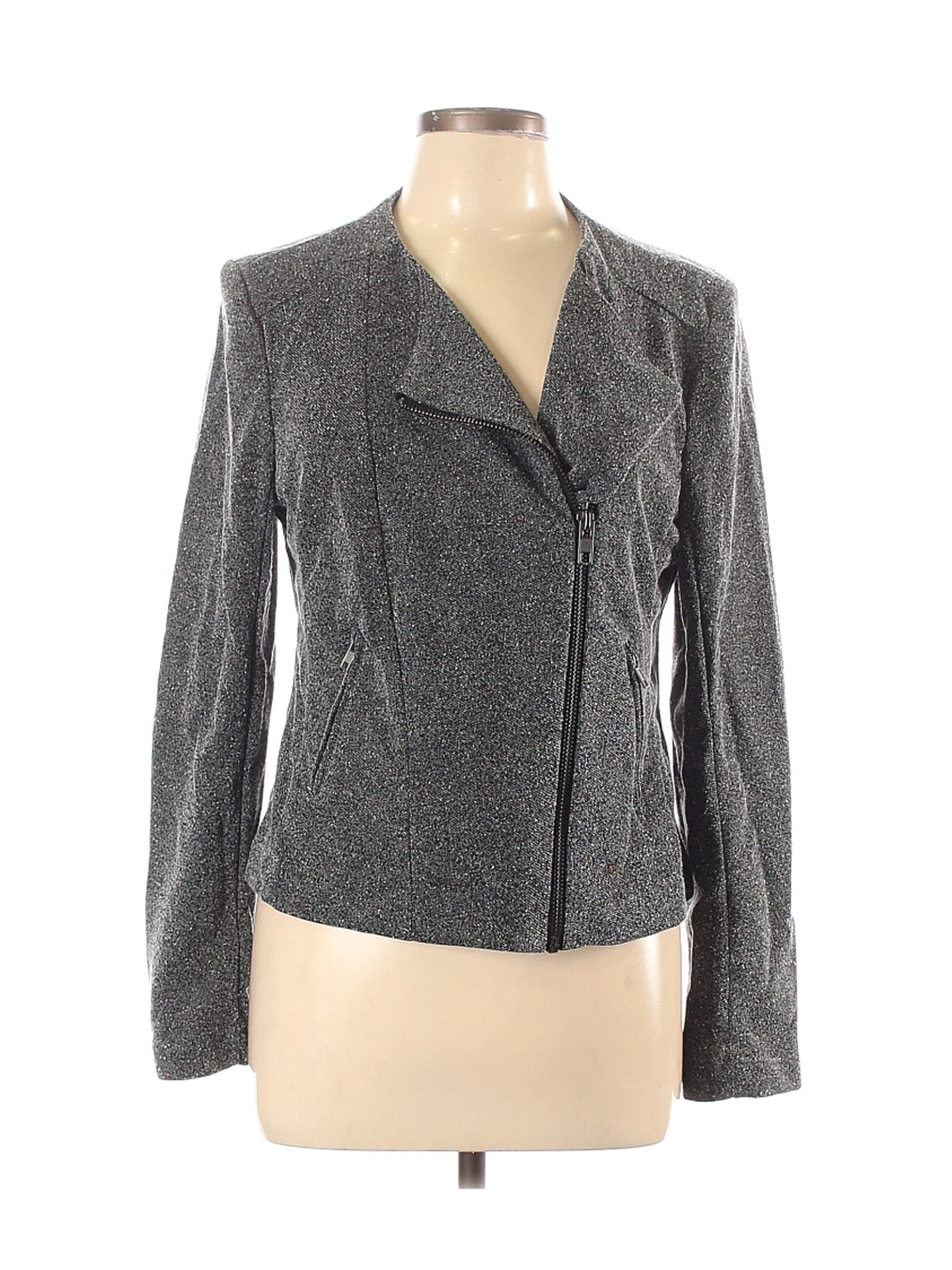 Catherine Malandrino Runway Style Women Gray Jacket L | eBay