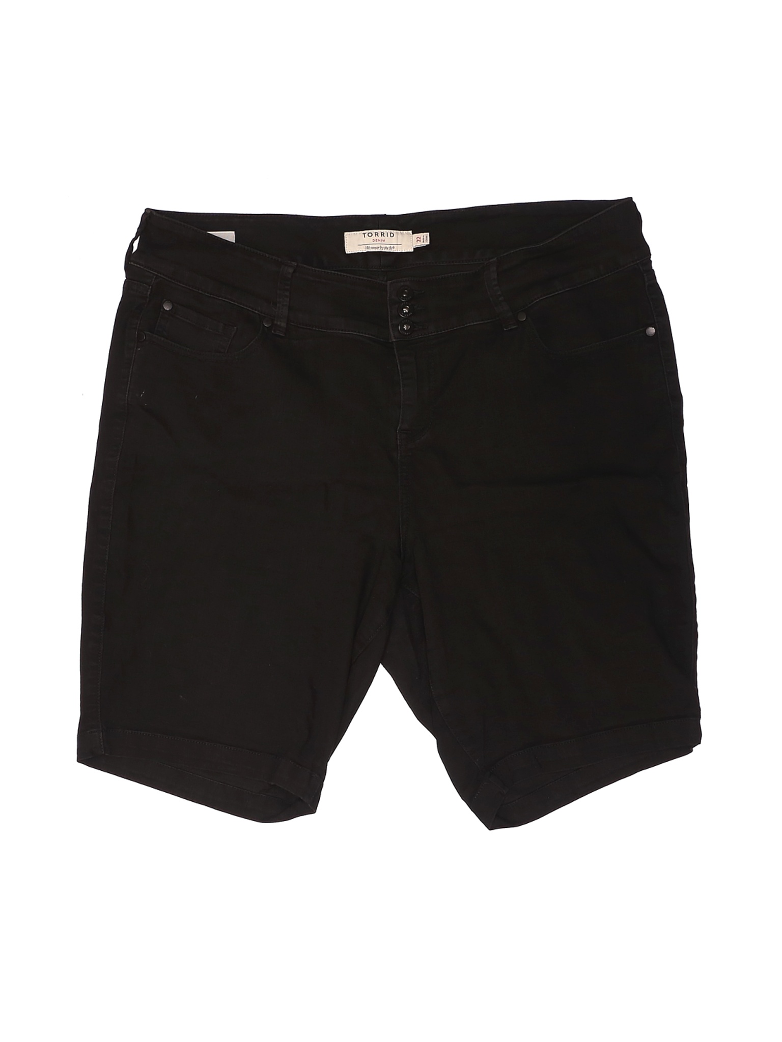 black denim shorts women