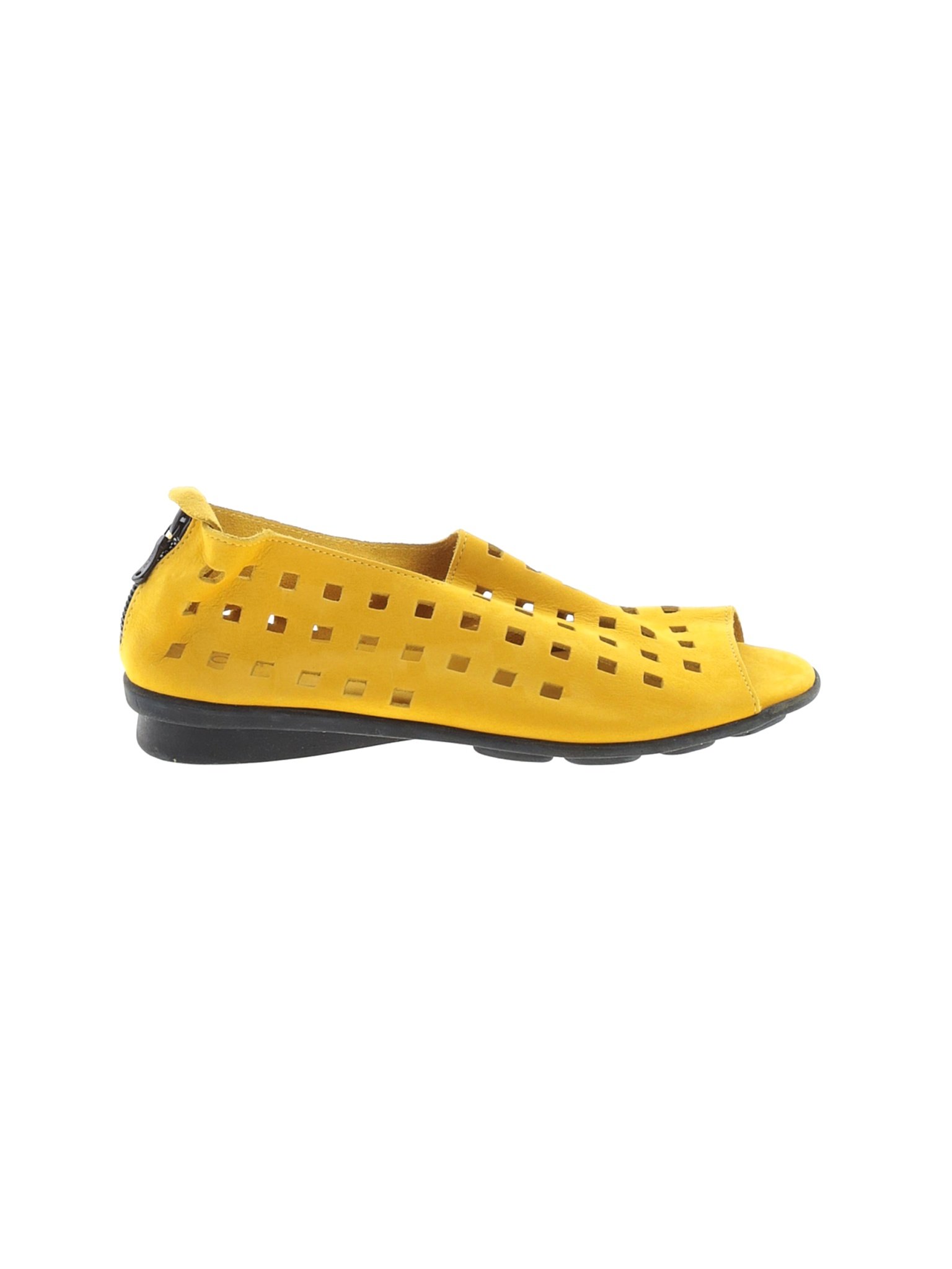 women yellow flats