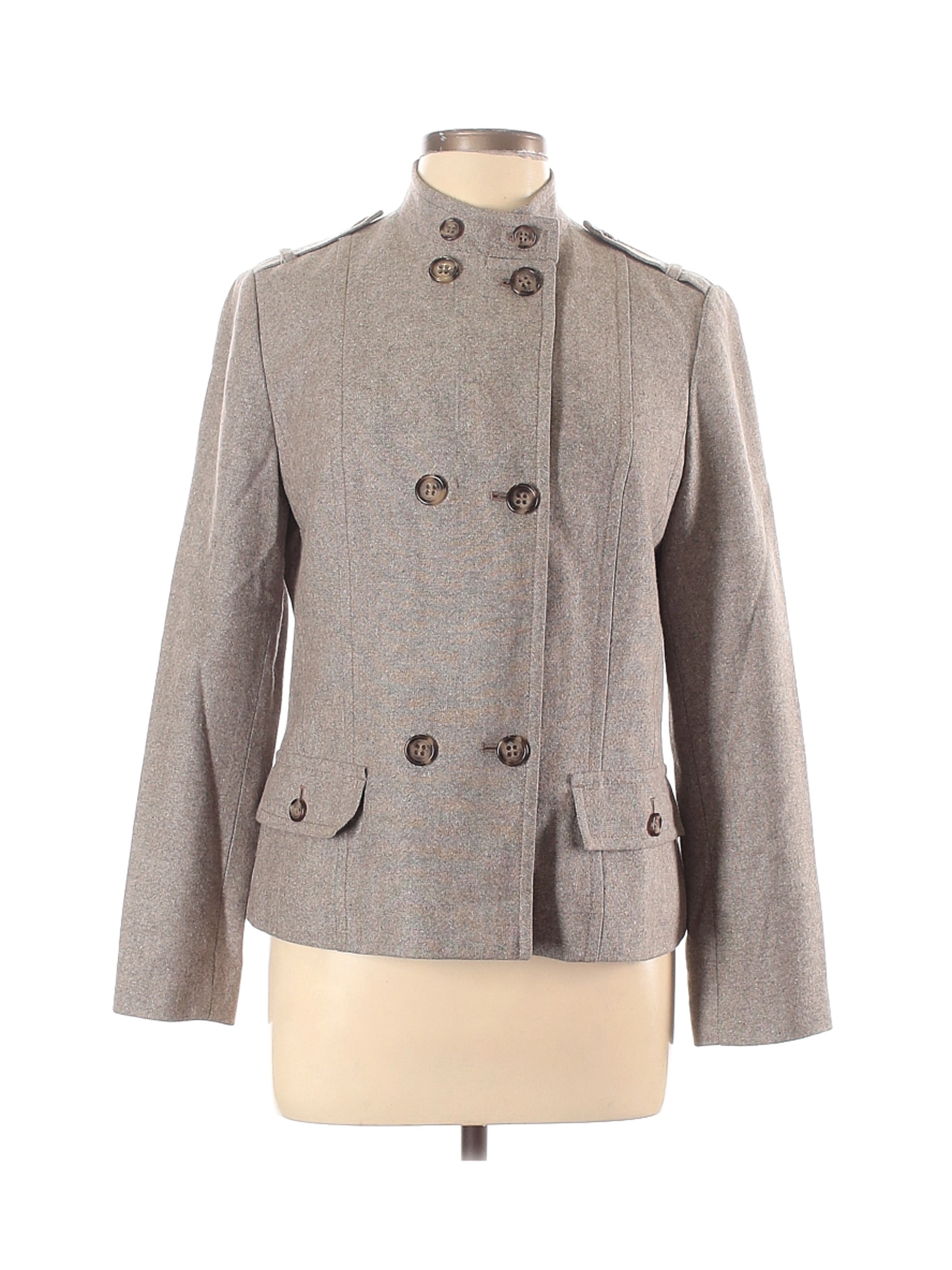 Liz Claiborne Women Gray Jacket 12 Petites | eBay