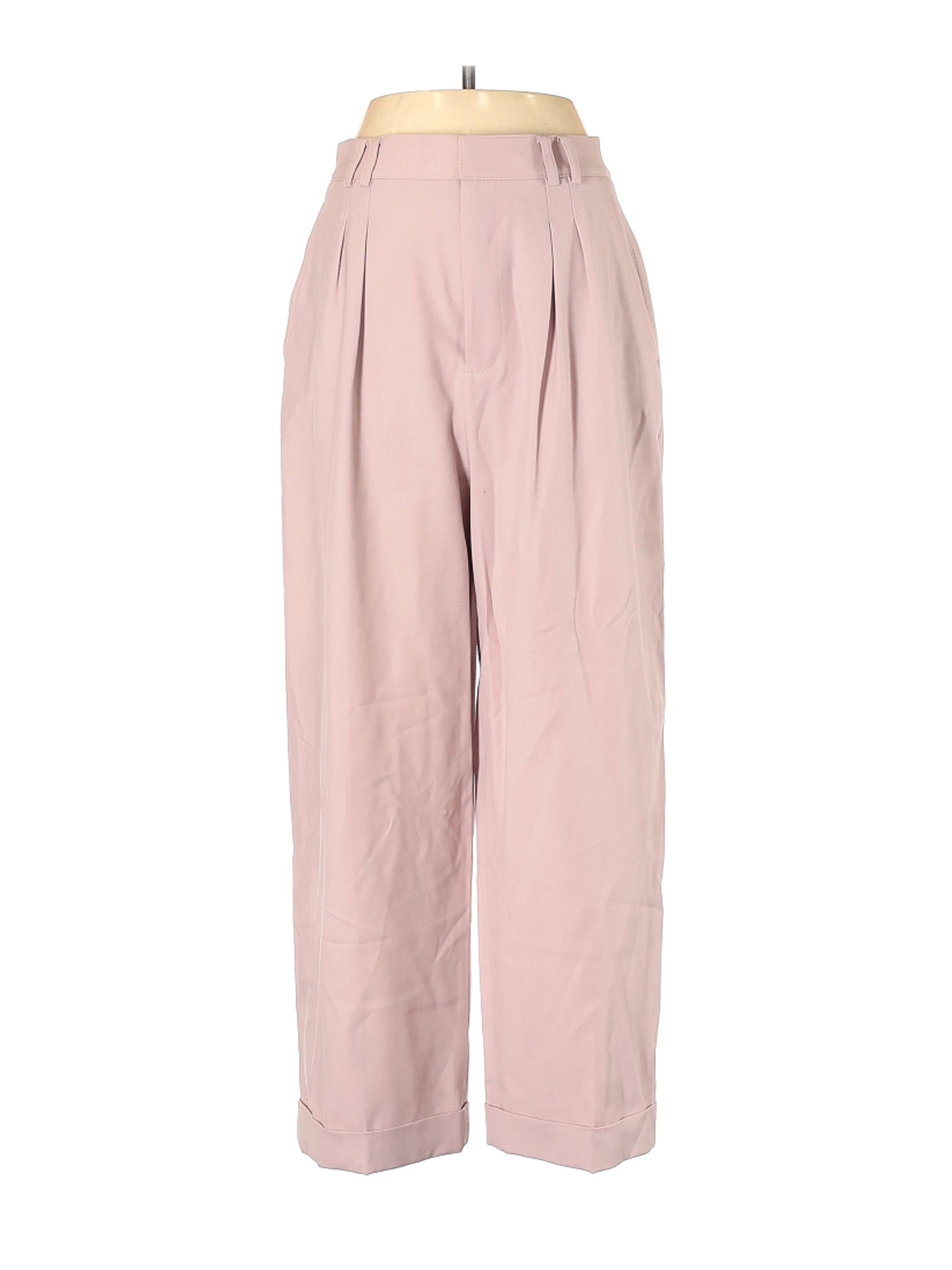 pink wool pants