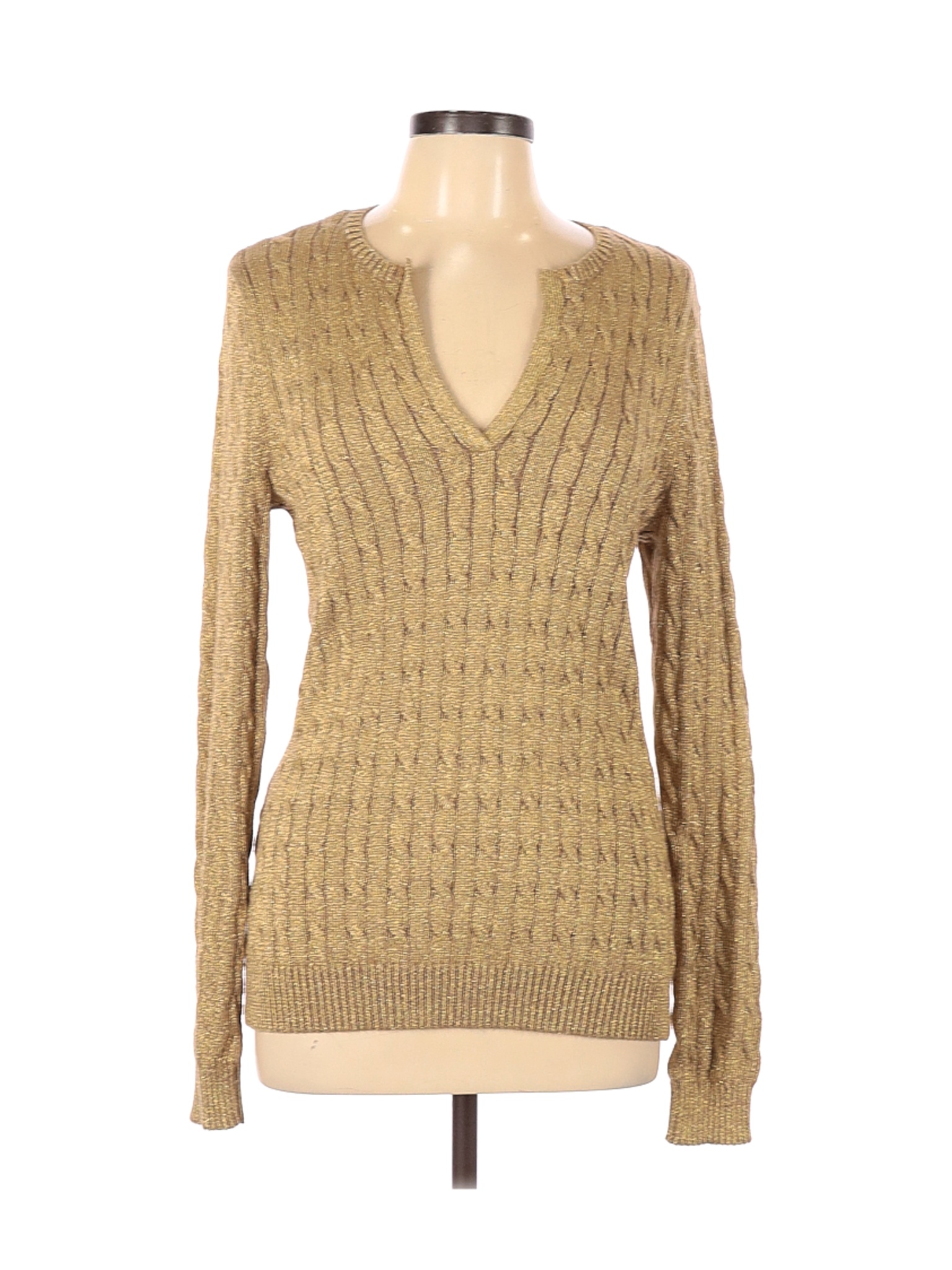 Lauren by Ralph Lauren Solid Gold Pullover Sweater Size XL - 70% off ...