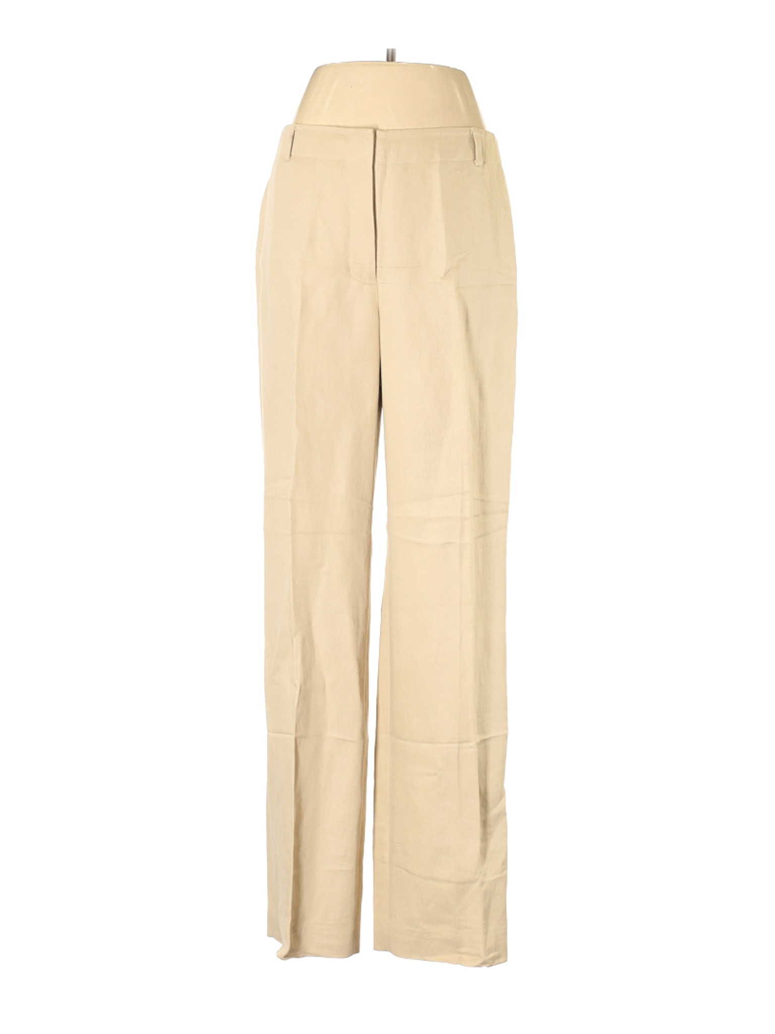 Ann Taylor LOFT Women Brown Linen Pants 8 | eBay