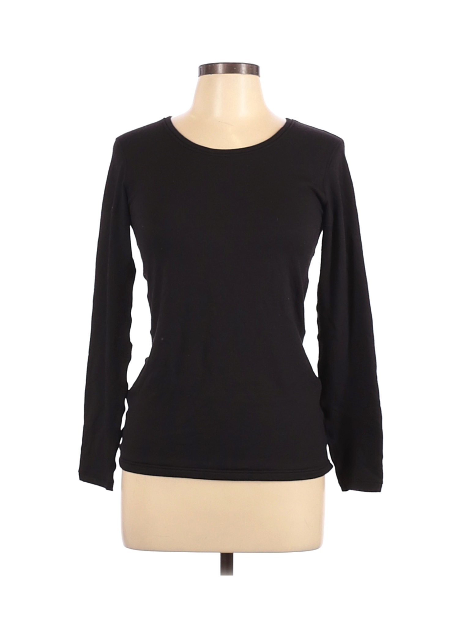 Uniqlo Women Black Long Sleeve T-Shirt L | eBay