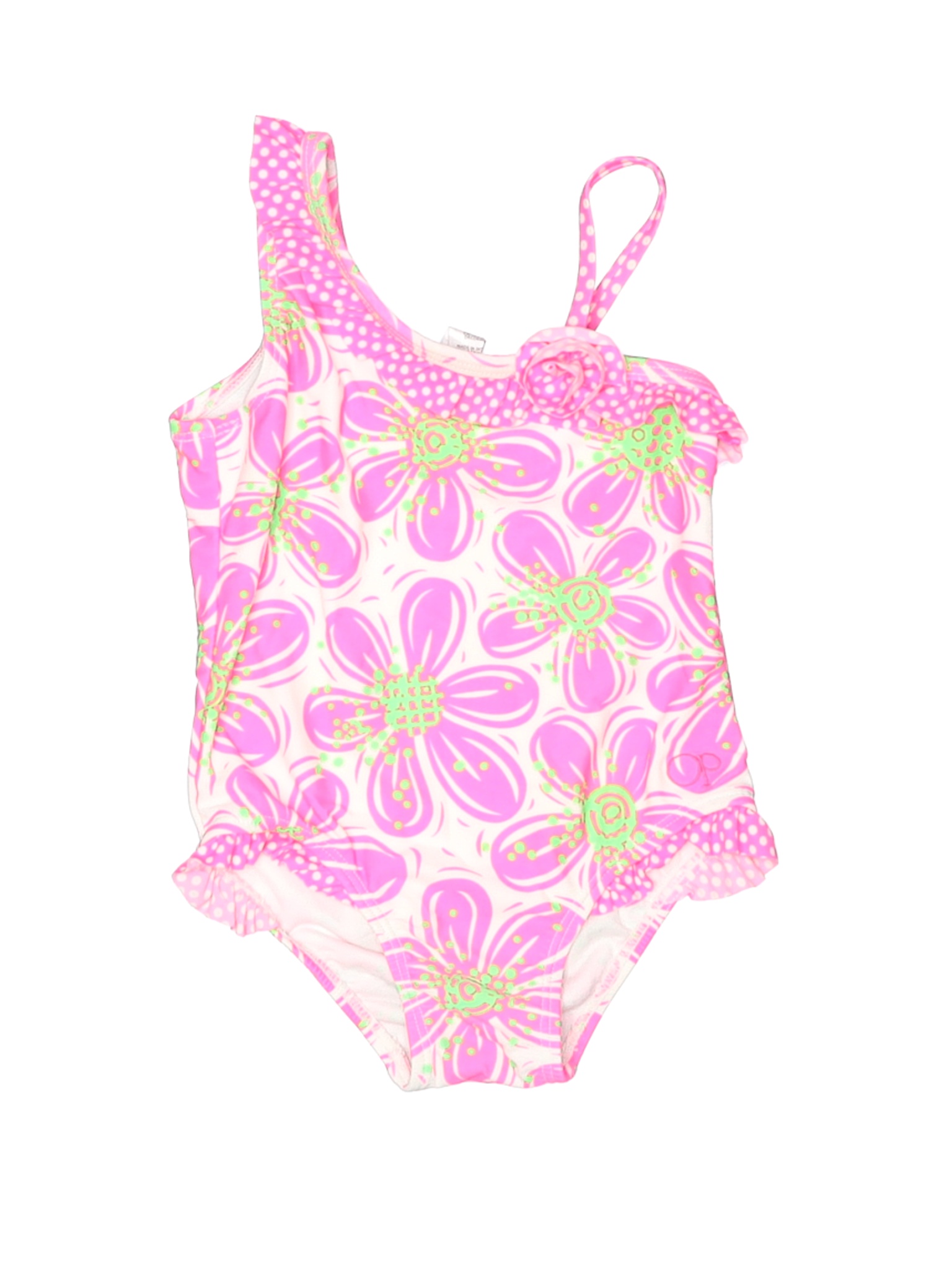 Op Girls Pink One Piece Swimsuit 24 Months Ebay