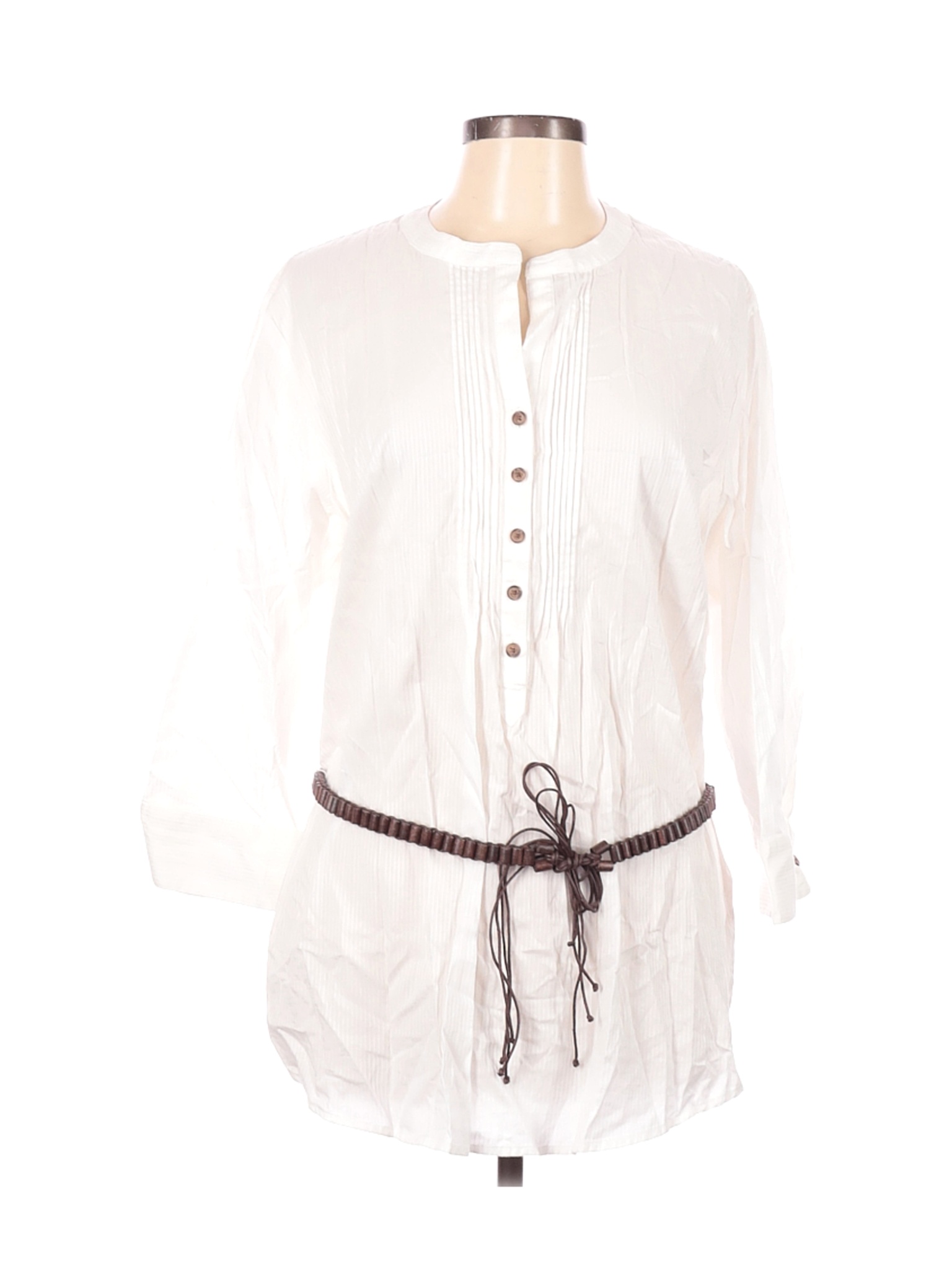 Jones New York Women White 3/4 Sleeve Blouse XL | eBay