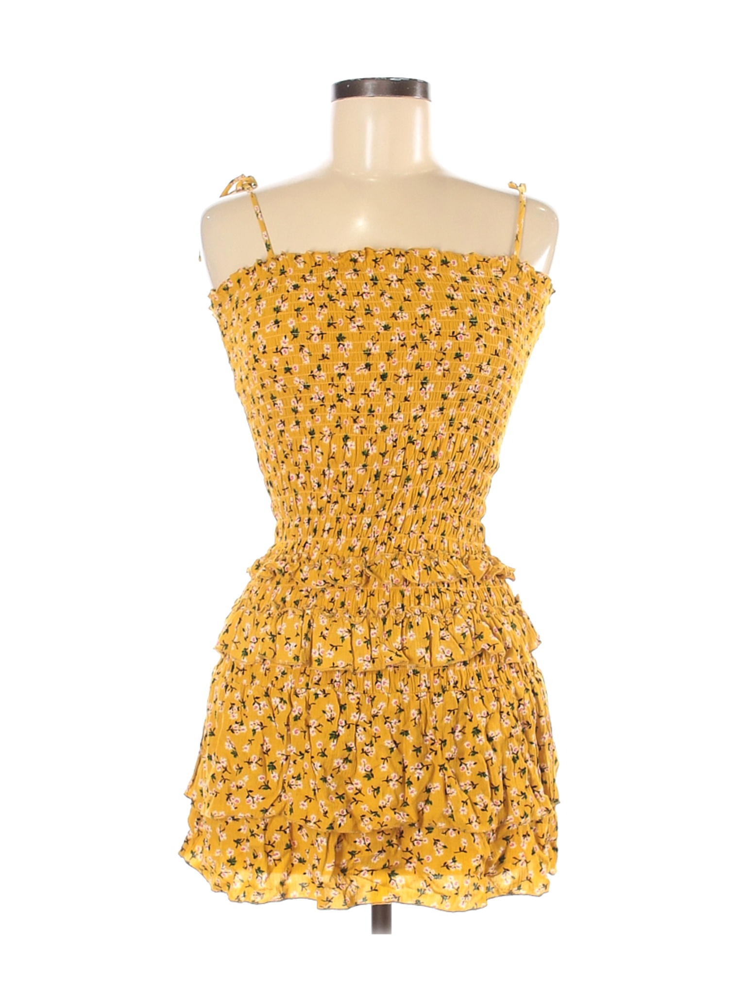 Skylar + Madison Women Yellow Casual Dress M | eBay