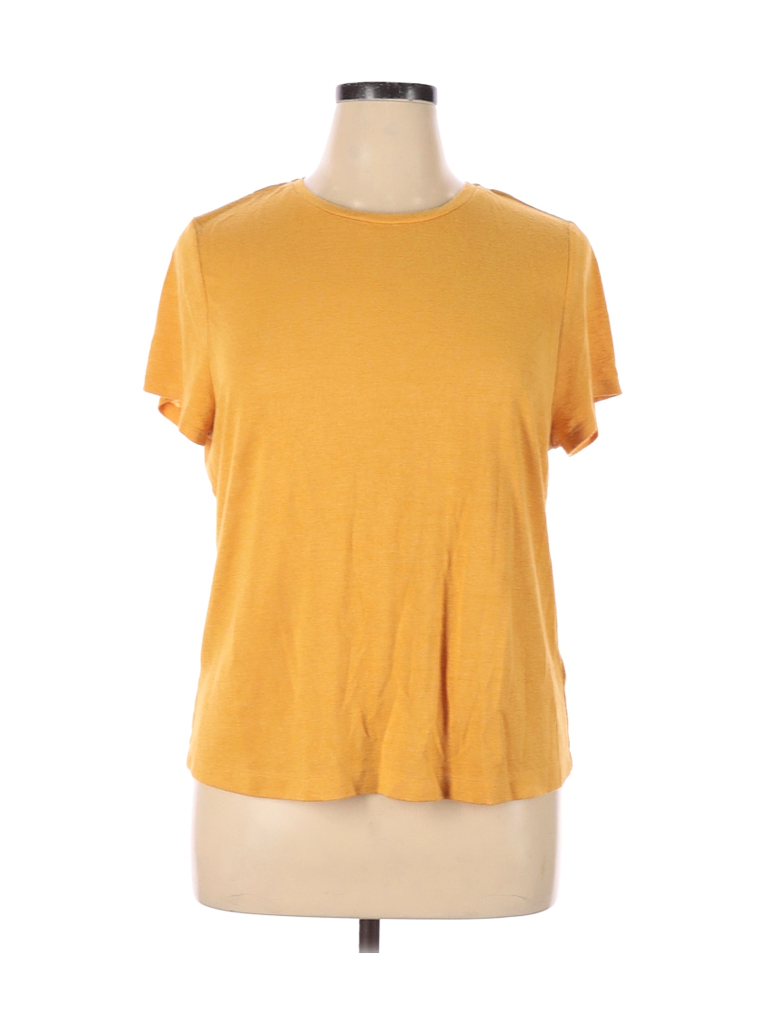 Universal Thread Women Yellow Short Sleeve T-Shirt XXL | eBay