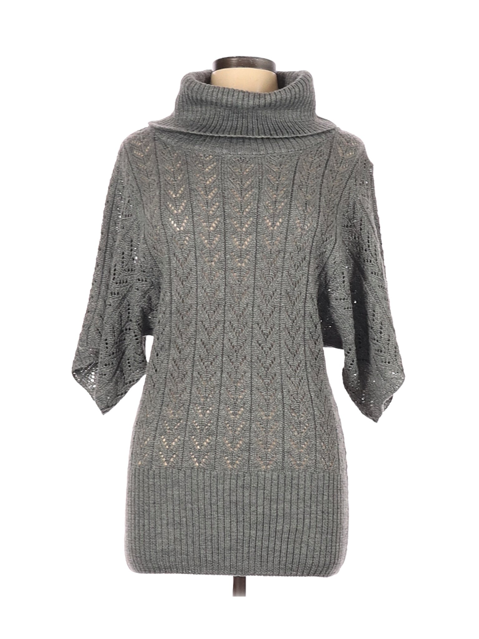 Adrienne Vittadini Women Gray Pullover Sweater L | eBay