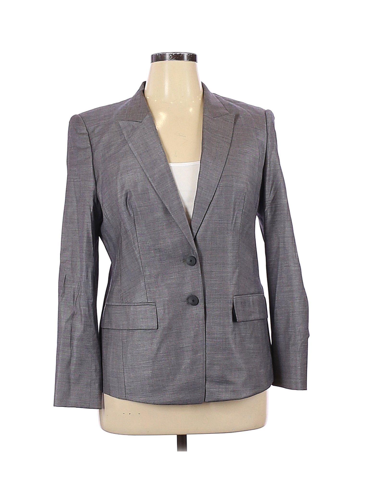 BOSS by HUGO BOSS Women Gray Wool Blazer 12 | eBay