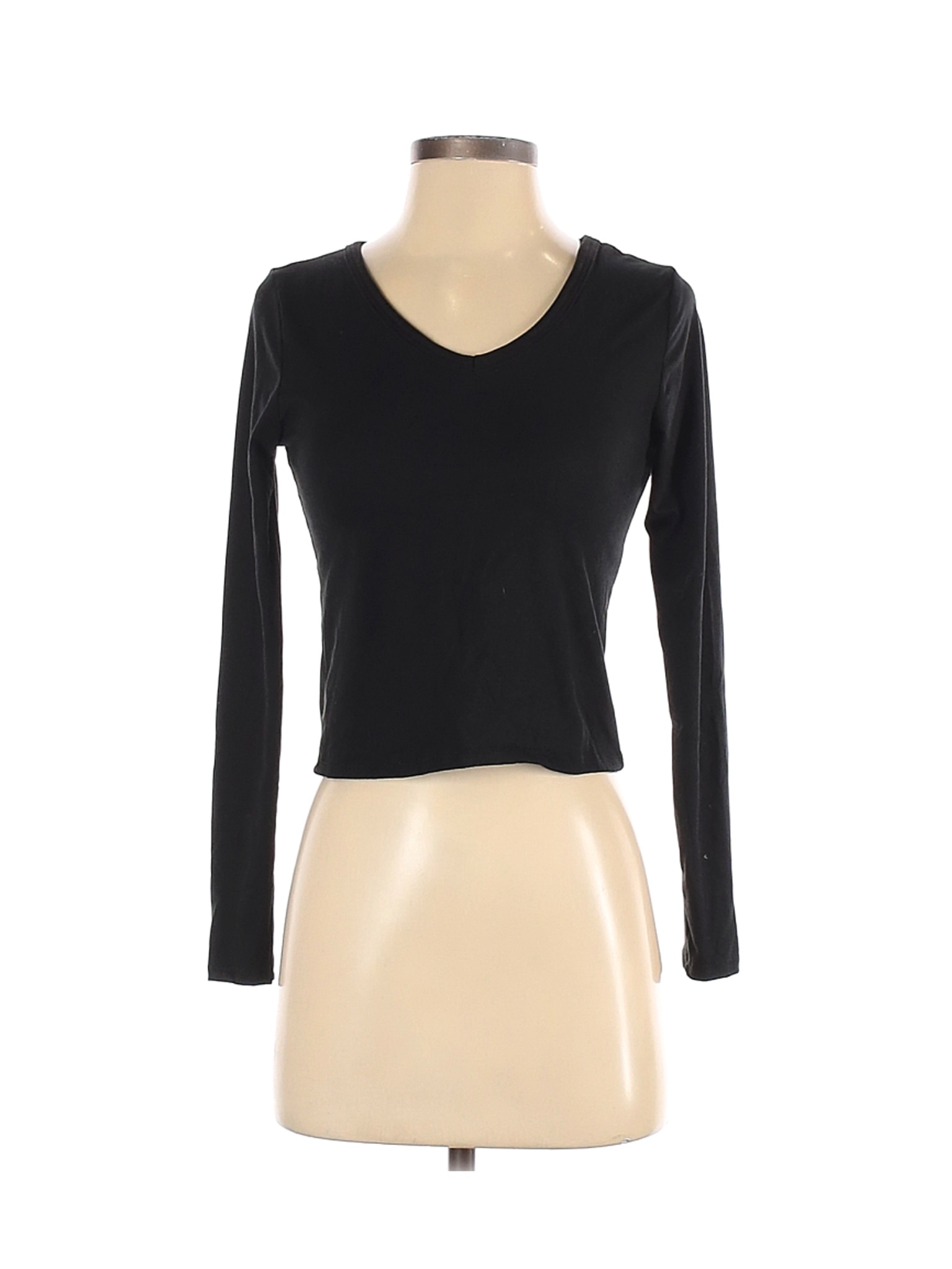 Olivia Rae Women Black Long Sleeve T-Shirt S | eBay