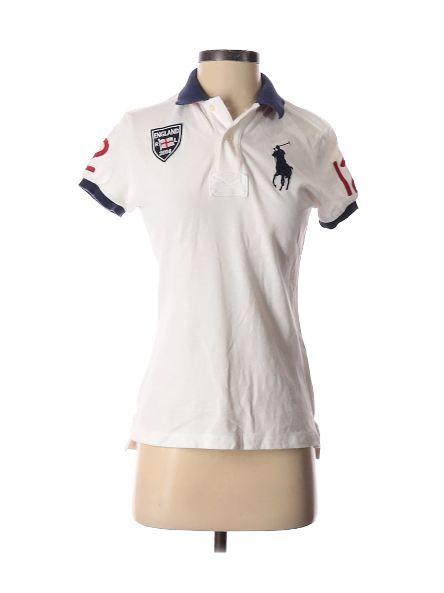 short sleeve white ralph lauren shirt