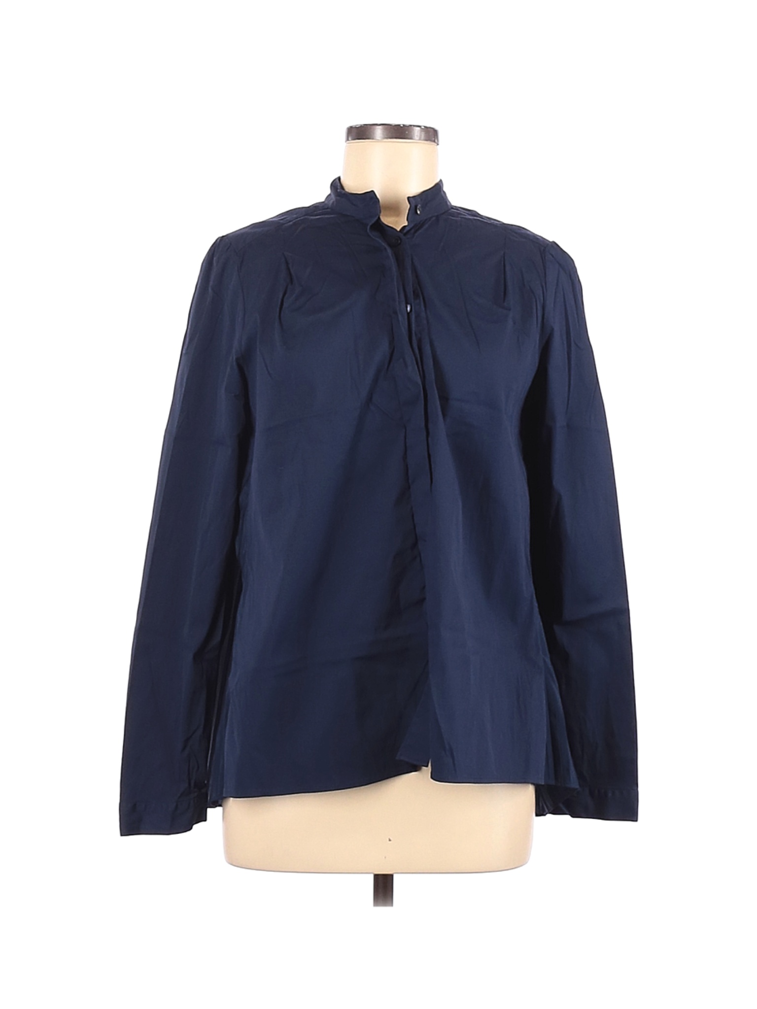 Van Laack Women Blue Long Sleeve Button-Down Shirt 40 eur | eBay
