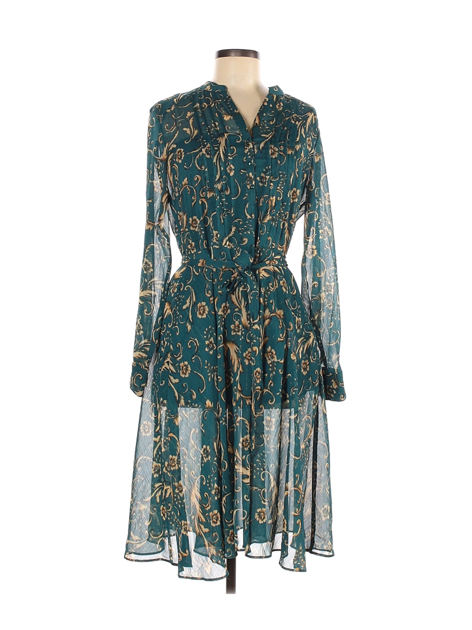 NANETTE Nanette Lepore Women Green Casual Dress 8 | eBay
