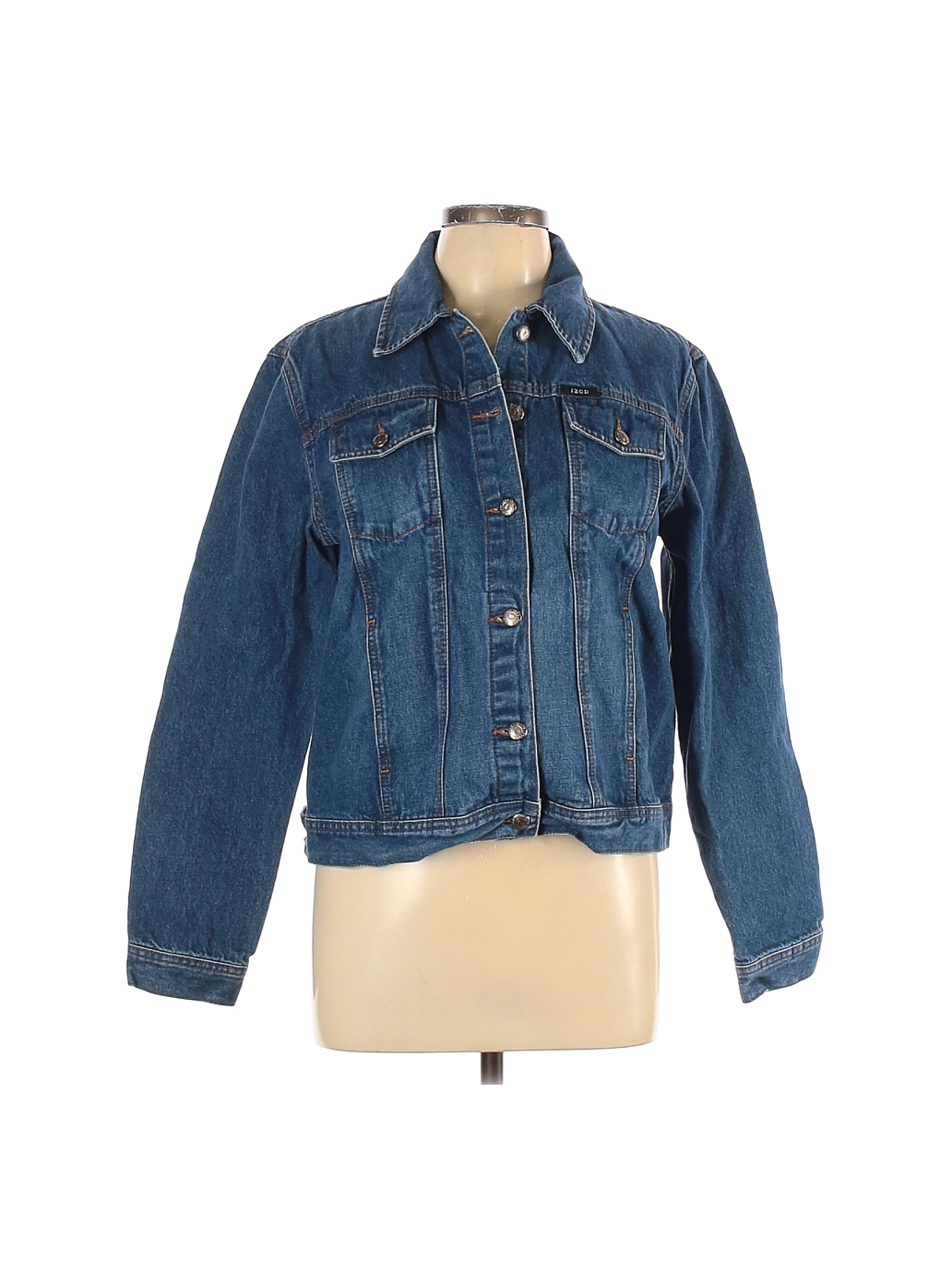 IZOD Women Blue Denim Jacket L | eBay