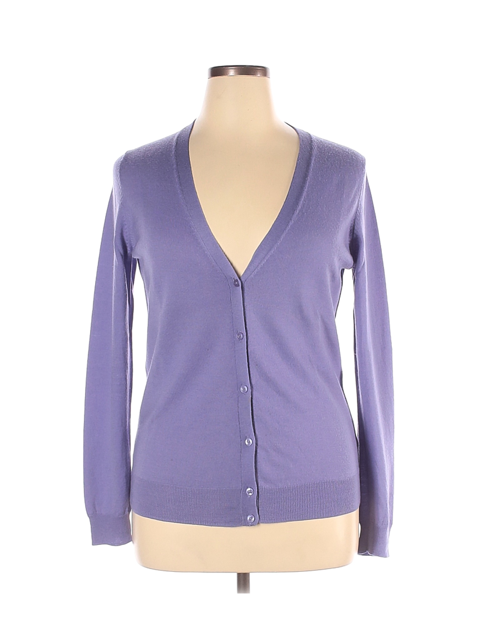 Uniqlo Women Purple Wool Cardigan XL | eBay
