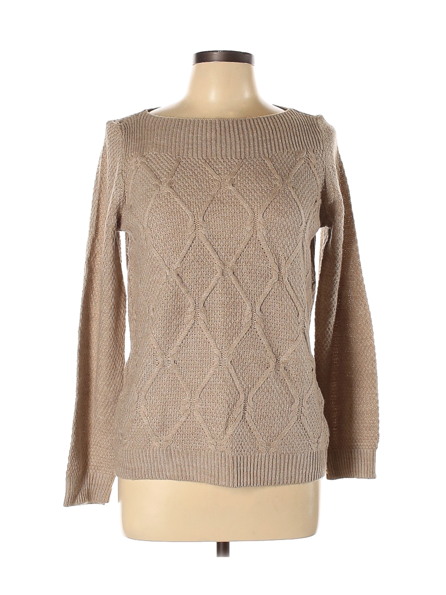 89th & Madison Women Brown Pullover Sweater L | eBay