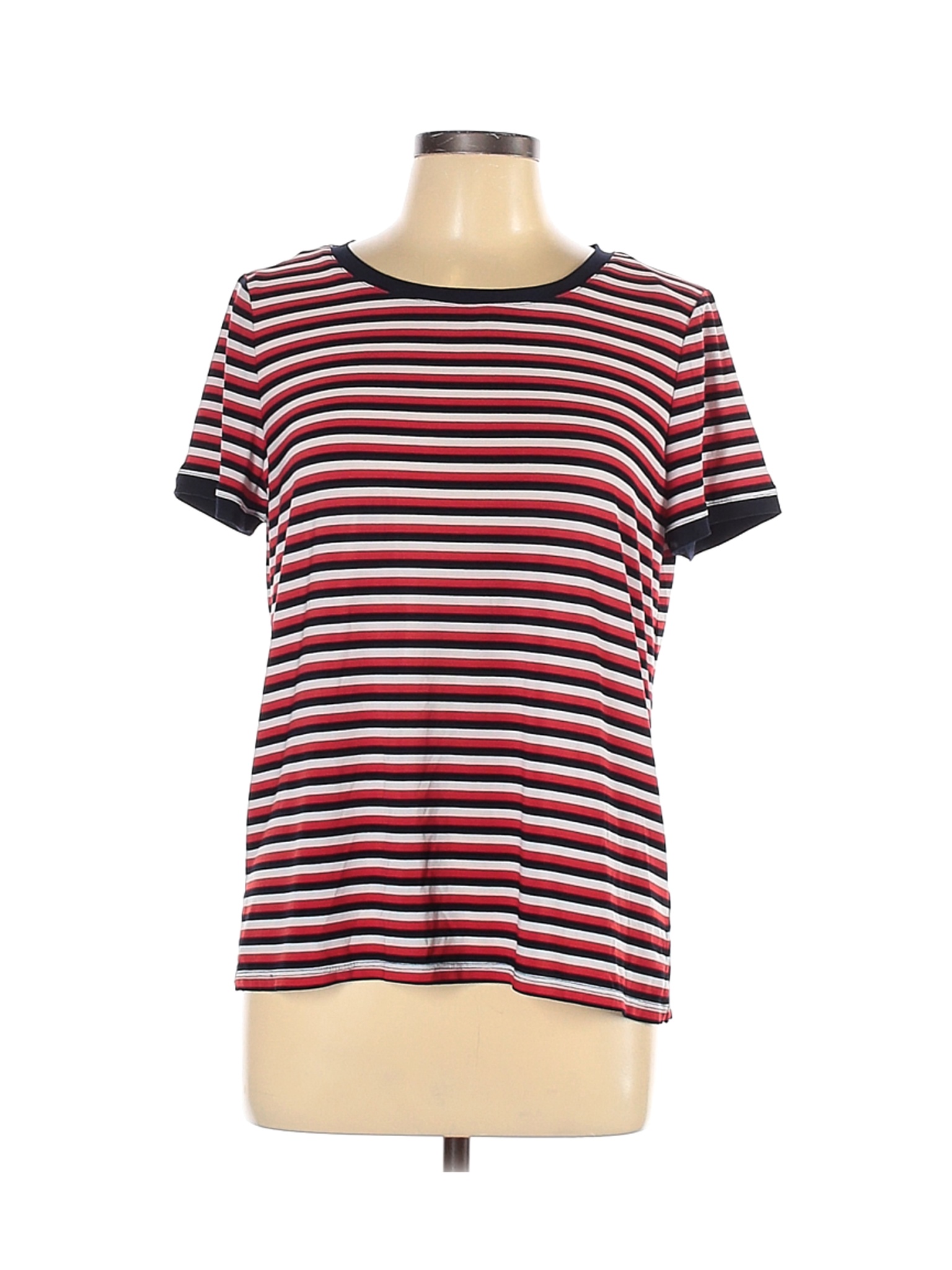 Anne Klein Women Red Short Sleeve T-Shirt L | eBay