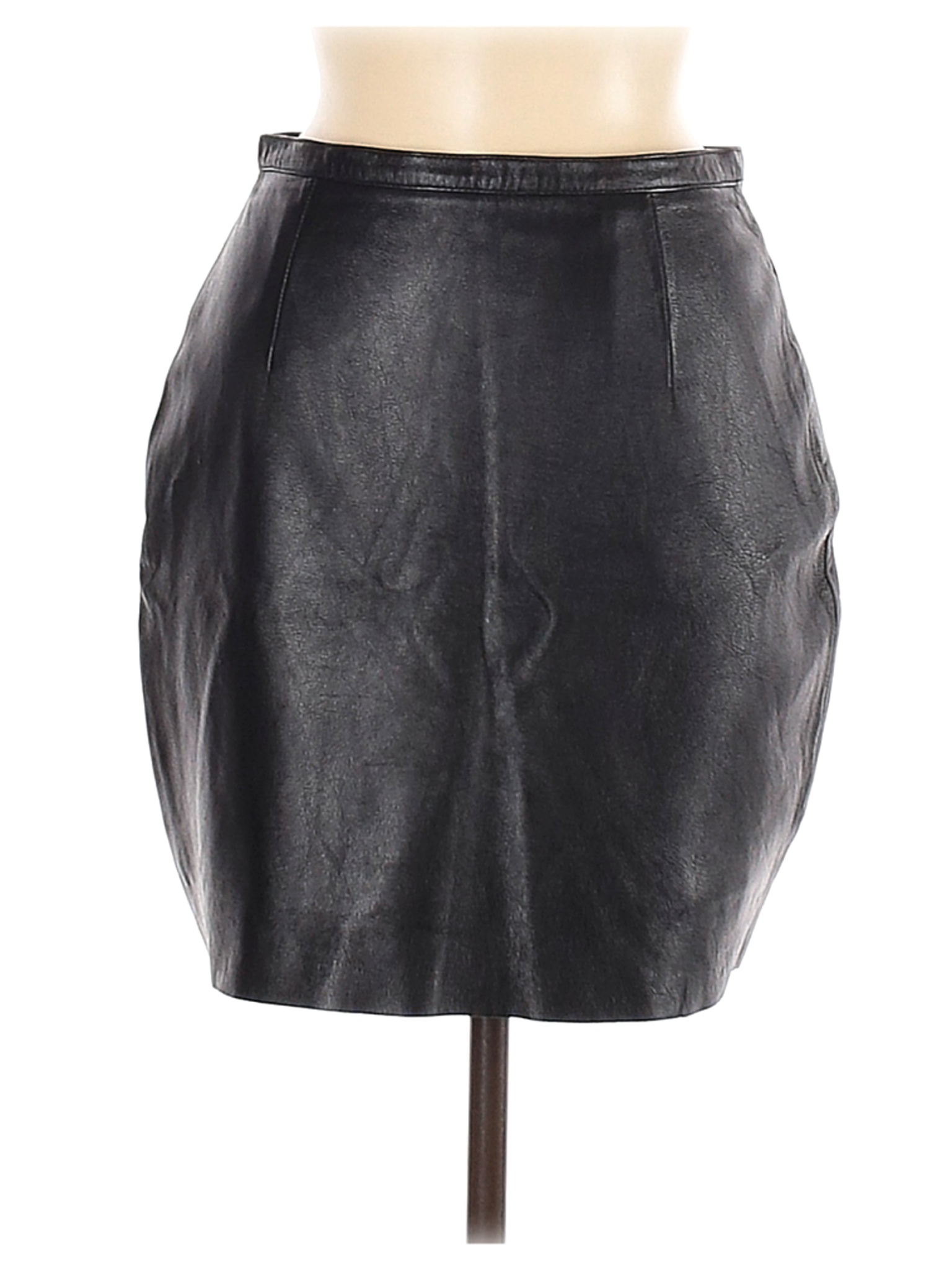 Wilsons Leather Women Black Leather Skirt 6 | eBay