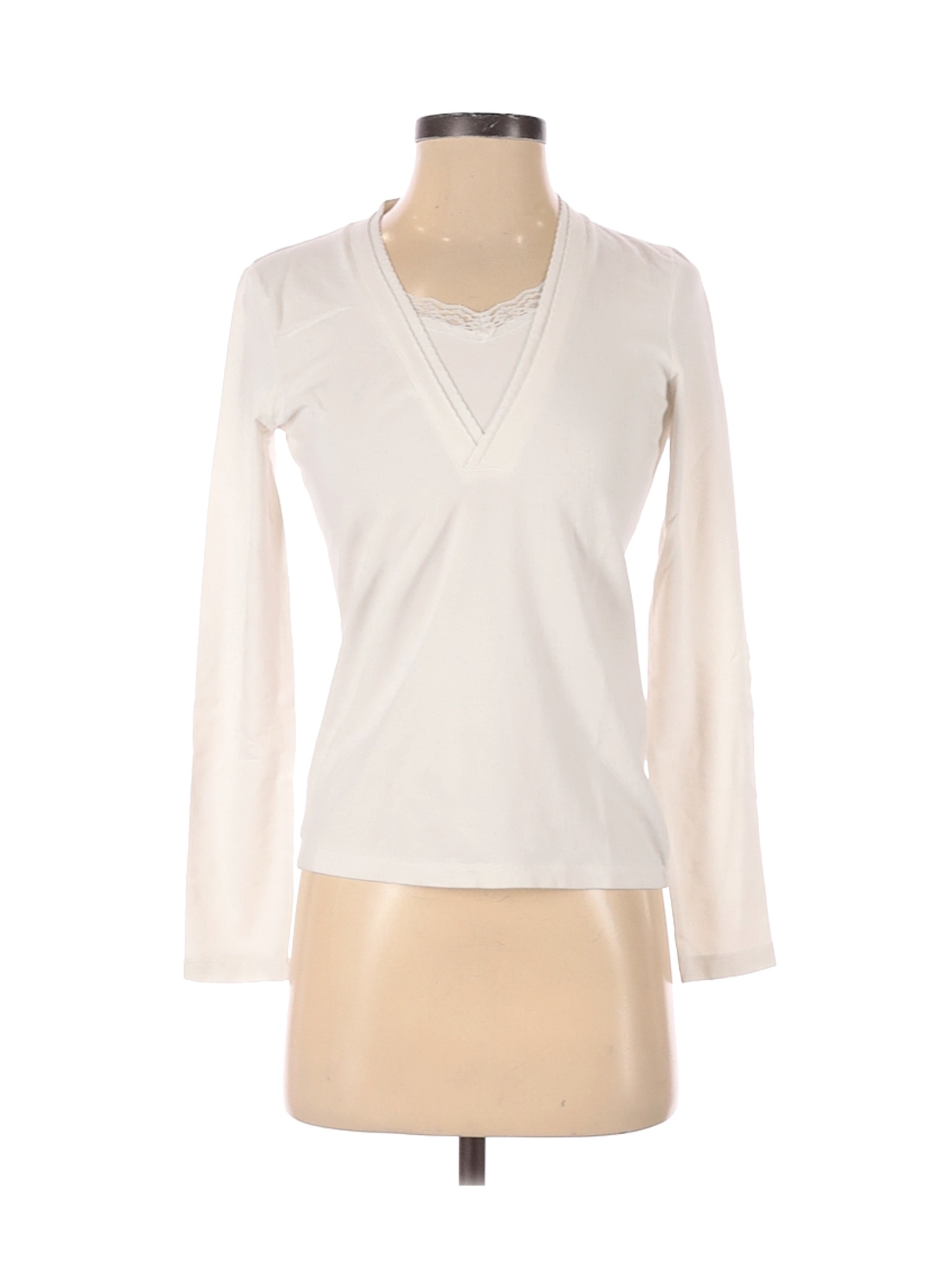 Rossini Women Ivory Long Sleeve Top S | eBay