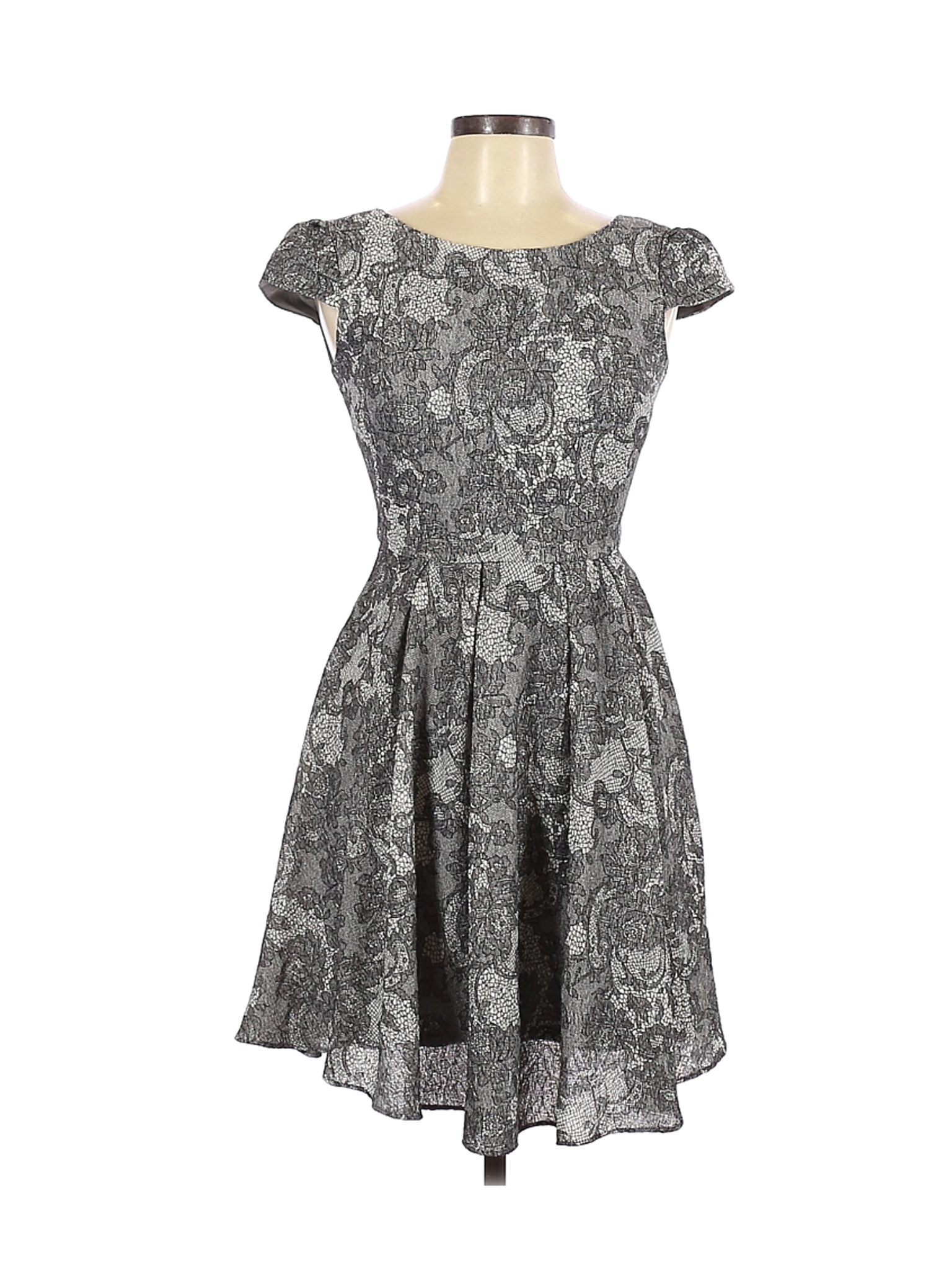 Betsey Johnson Women Gray Cocktail Dress 6 | eBay