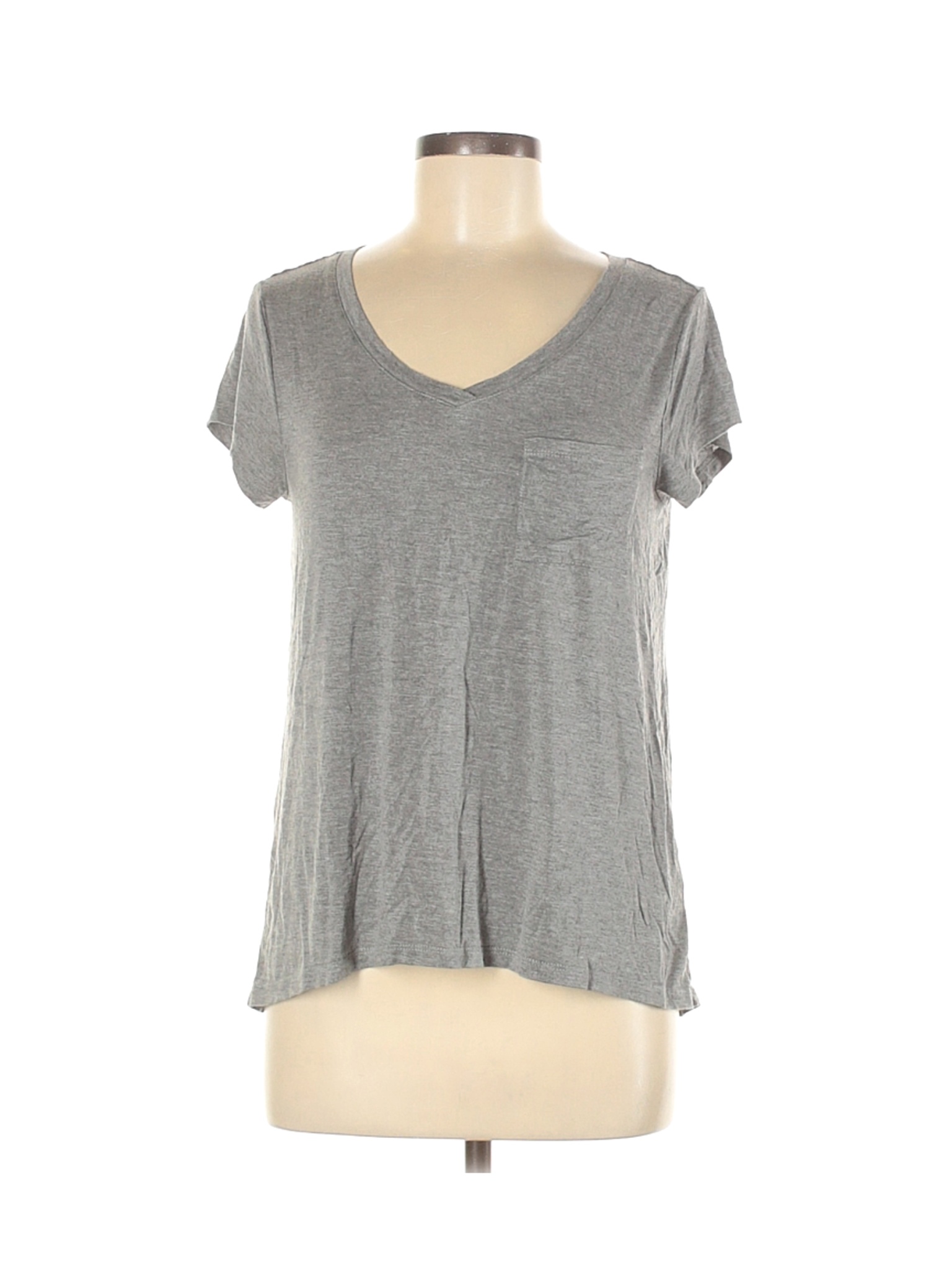 Cable & Gauge Women Gray Short Sleeve T-Shirt M | eBay