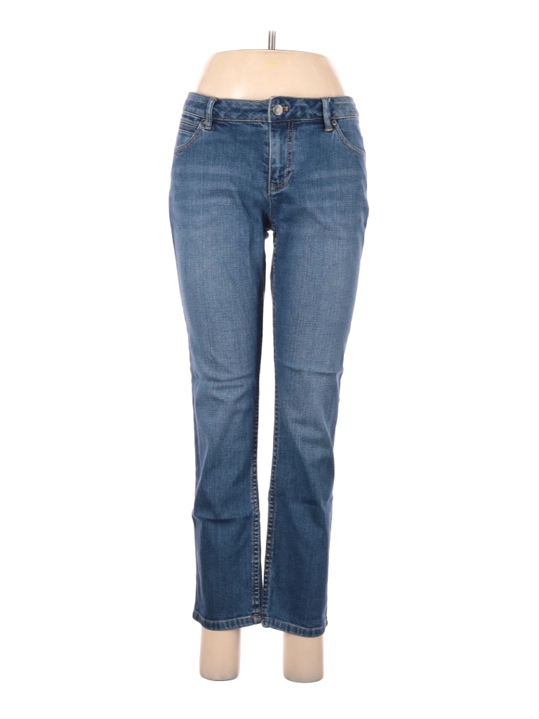 J.Jill Solid Blue Jeans Size 6 - 36% off | thredUP