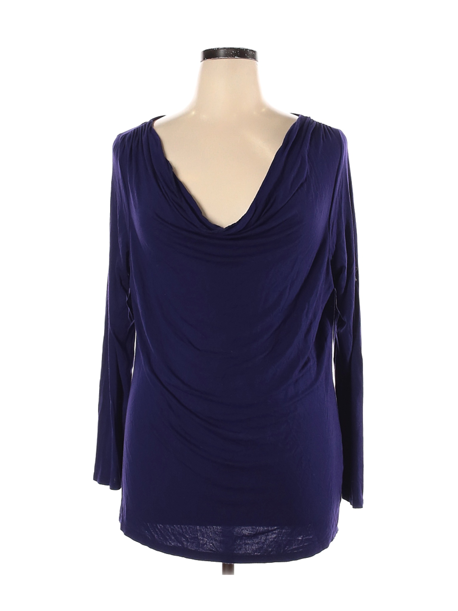 Tahari Women Blue Long Sleeve Top 1X Plus | eBay