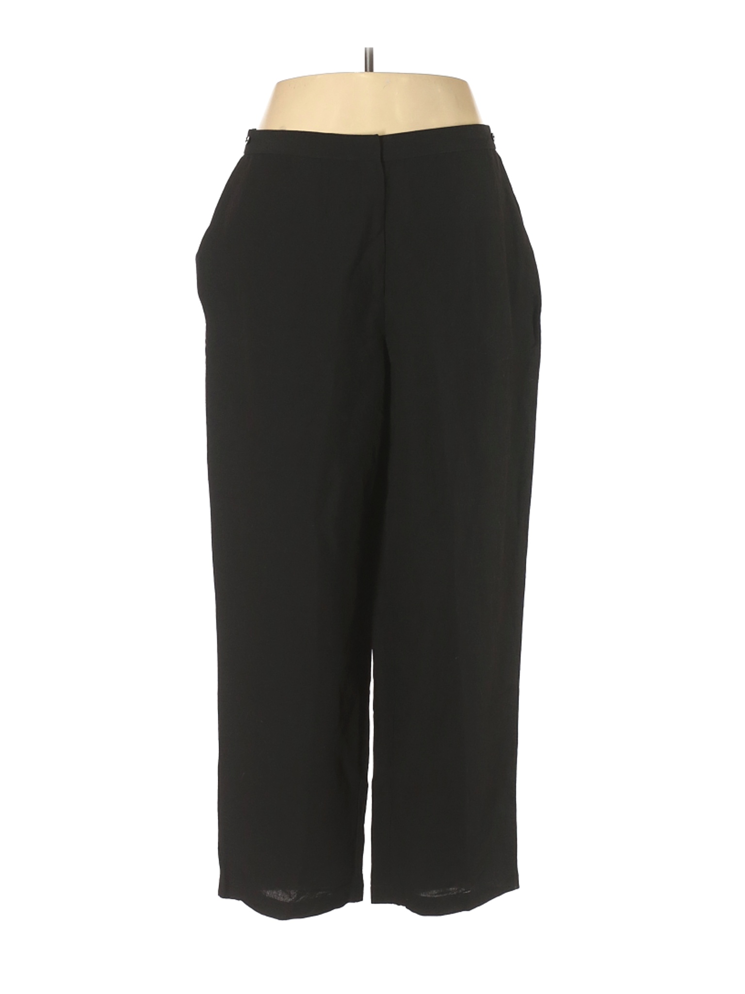 NWT Eileen Fisher Women Black Dress Pants 1X Plus | eBay