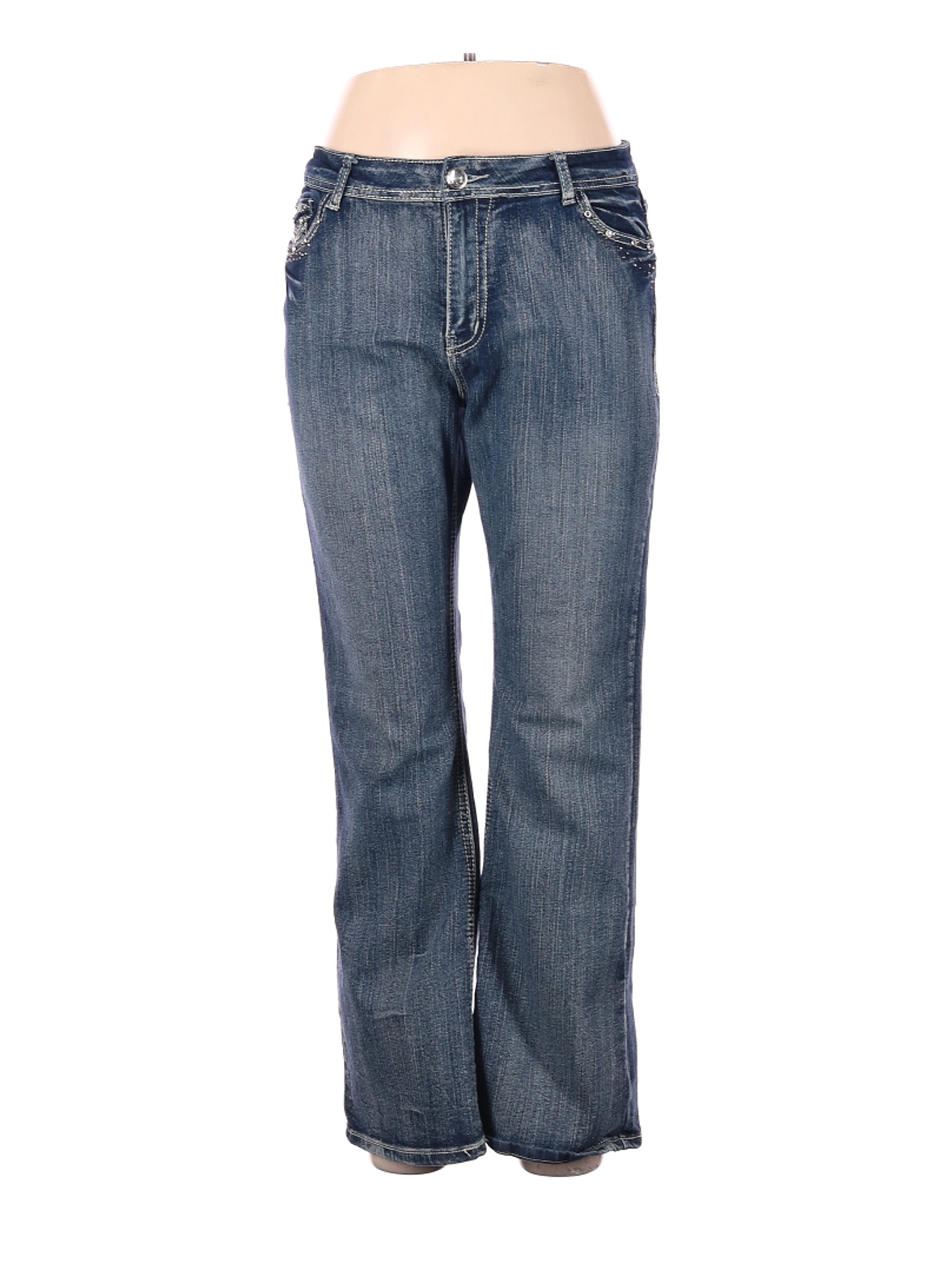 Roz & Ali Women Blue Jeans 14 | eBay