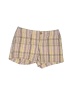 Old Navy 100% Cotton Plaid Checkered-gingham Tan Khaki Shorts Size 6 - photo 1