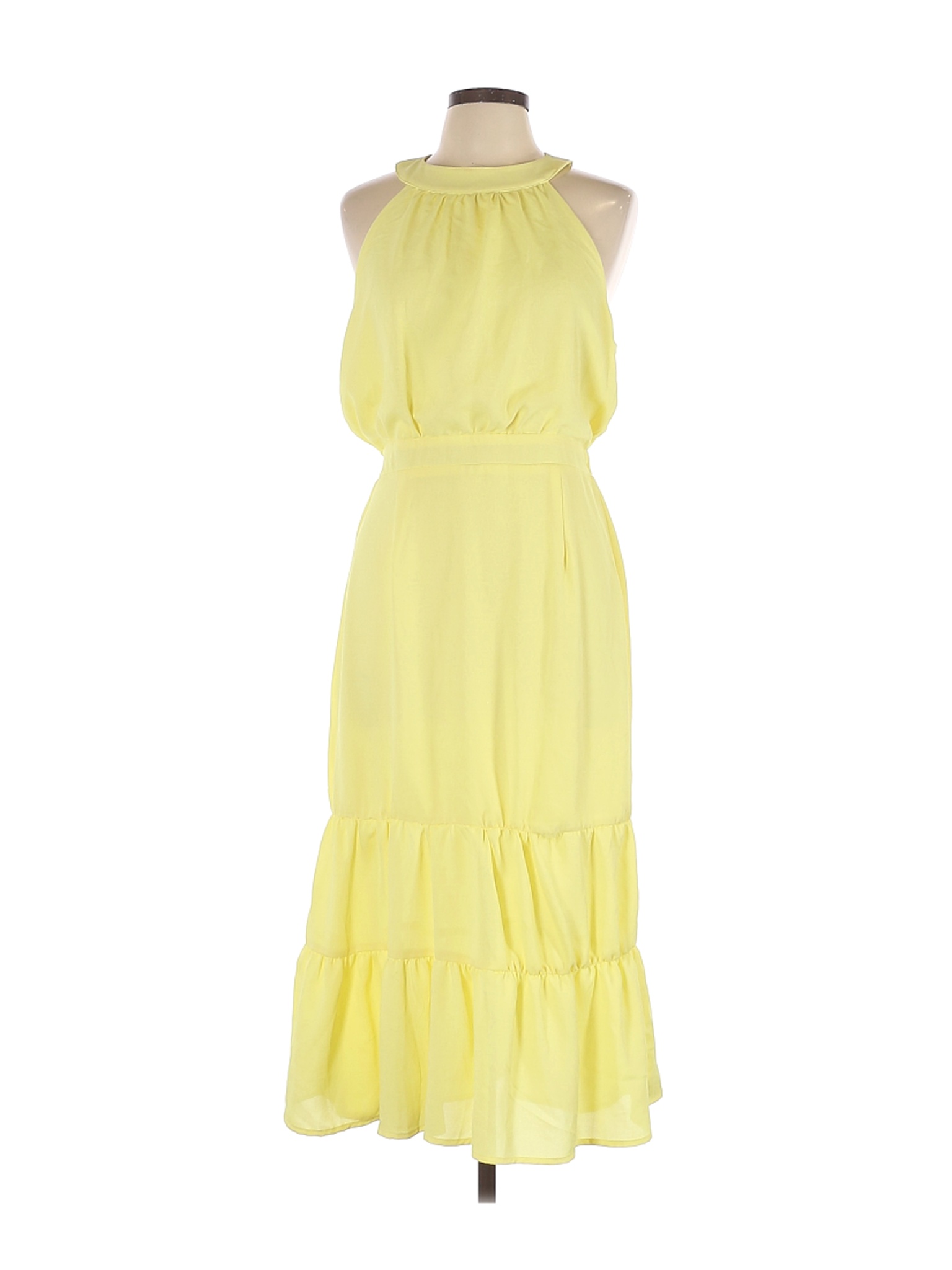 Nsr Women Yellow Cocktail Dress L Ebay