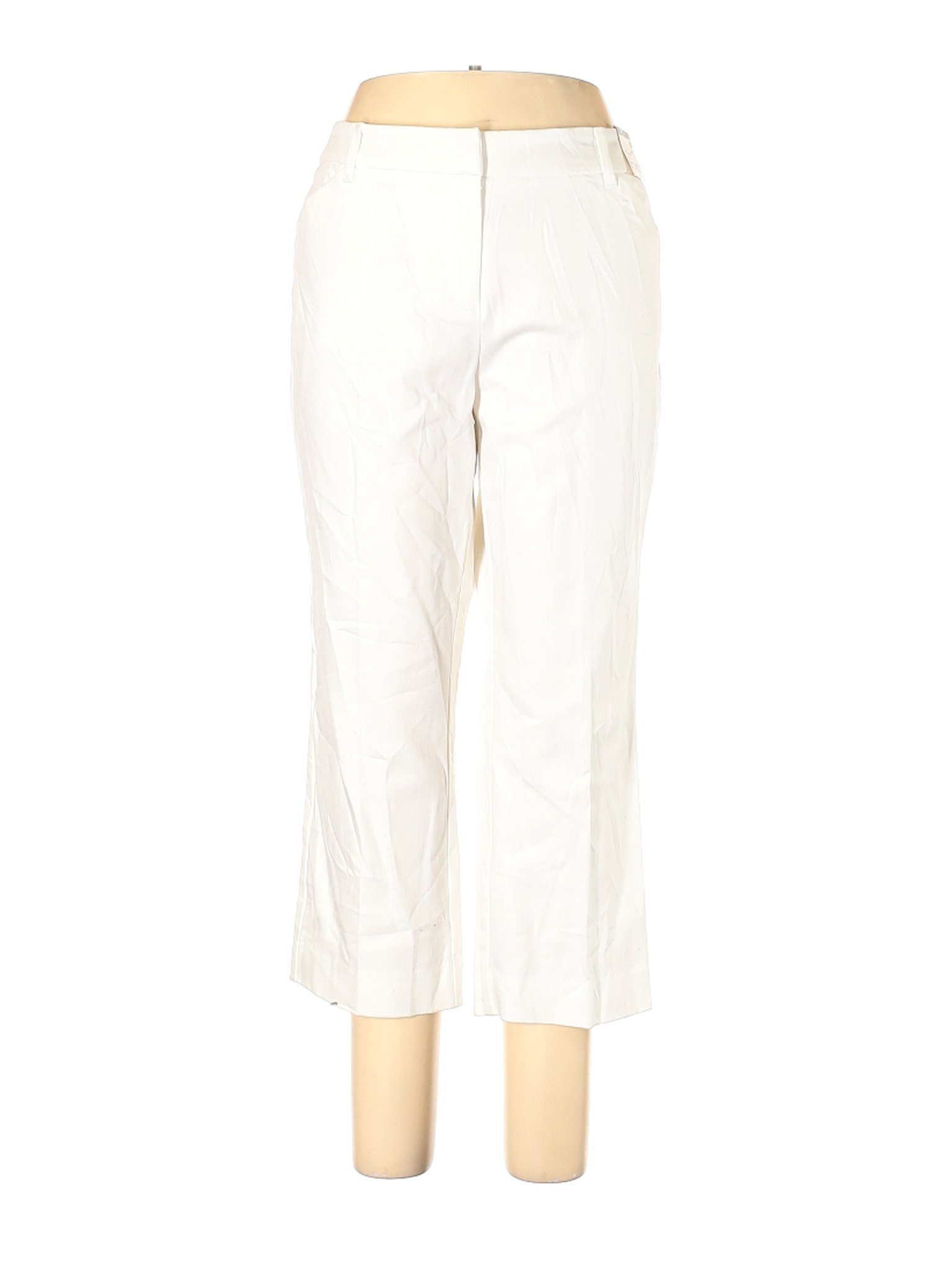 NWT New York & Company Women White Khakis 14 | eBay