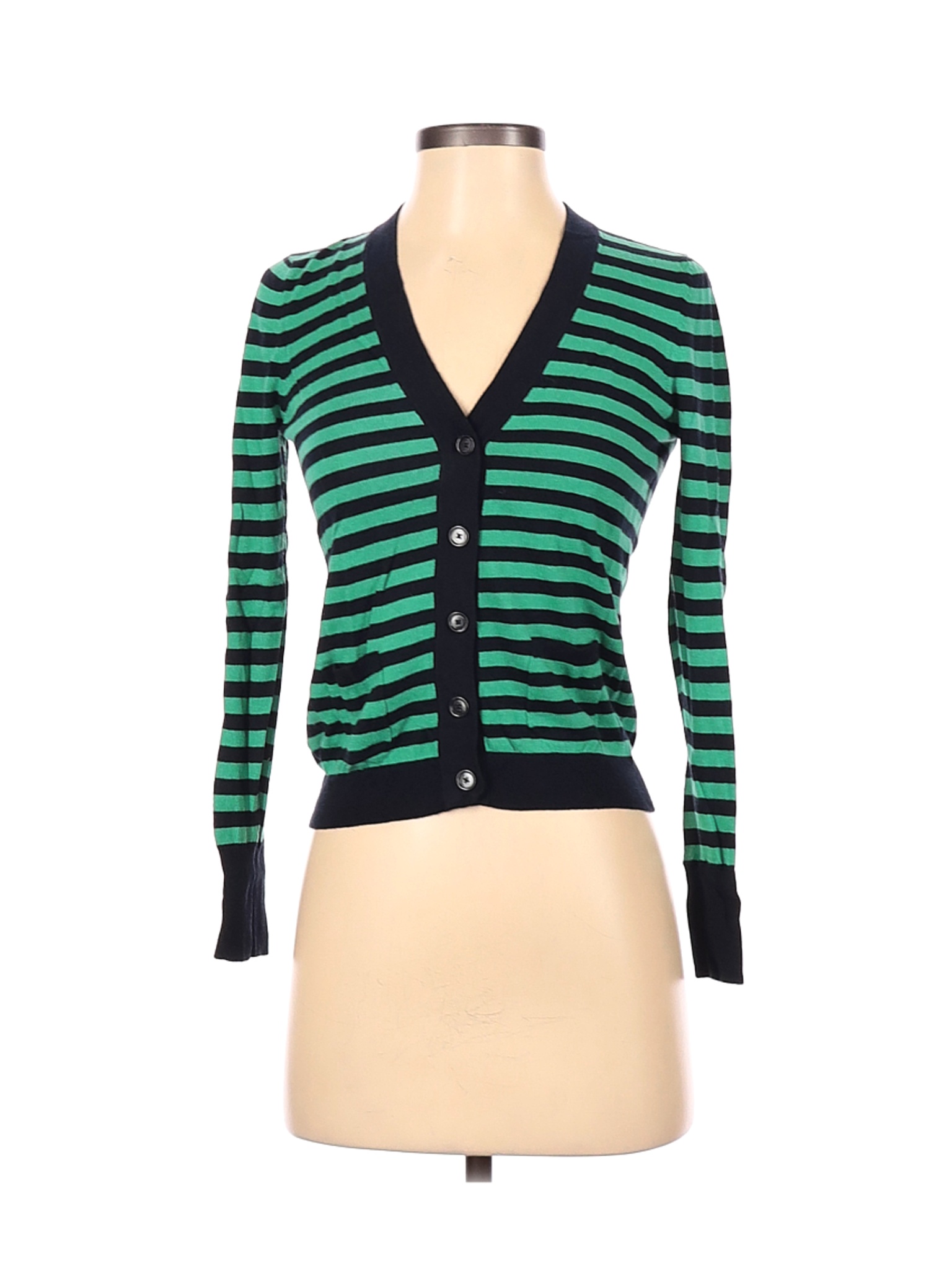 ann taylor green cardigan