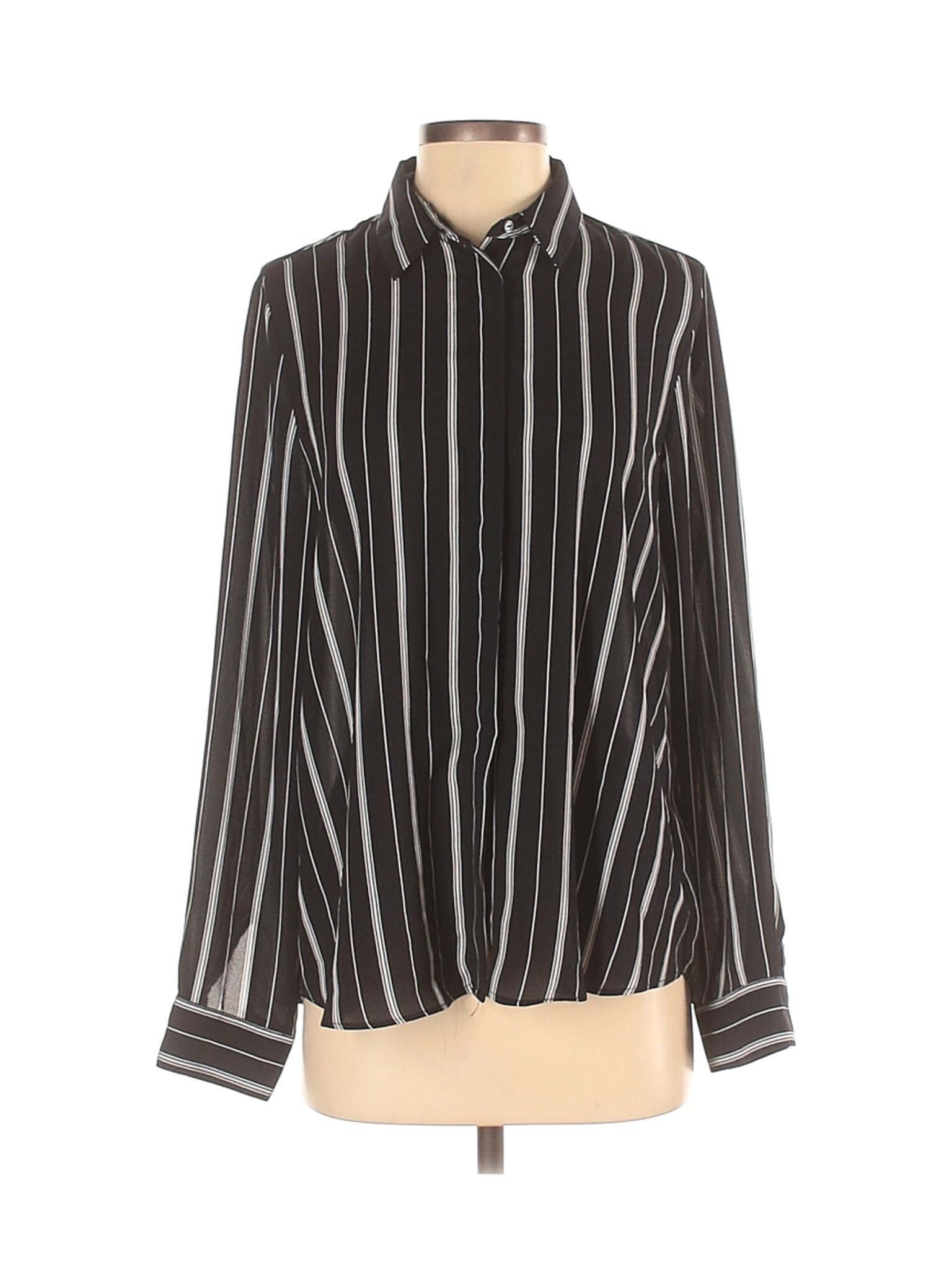 H&M Women Black Long Sleeve Blouse 4 | eBay
