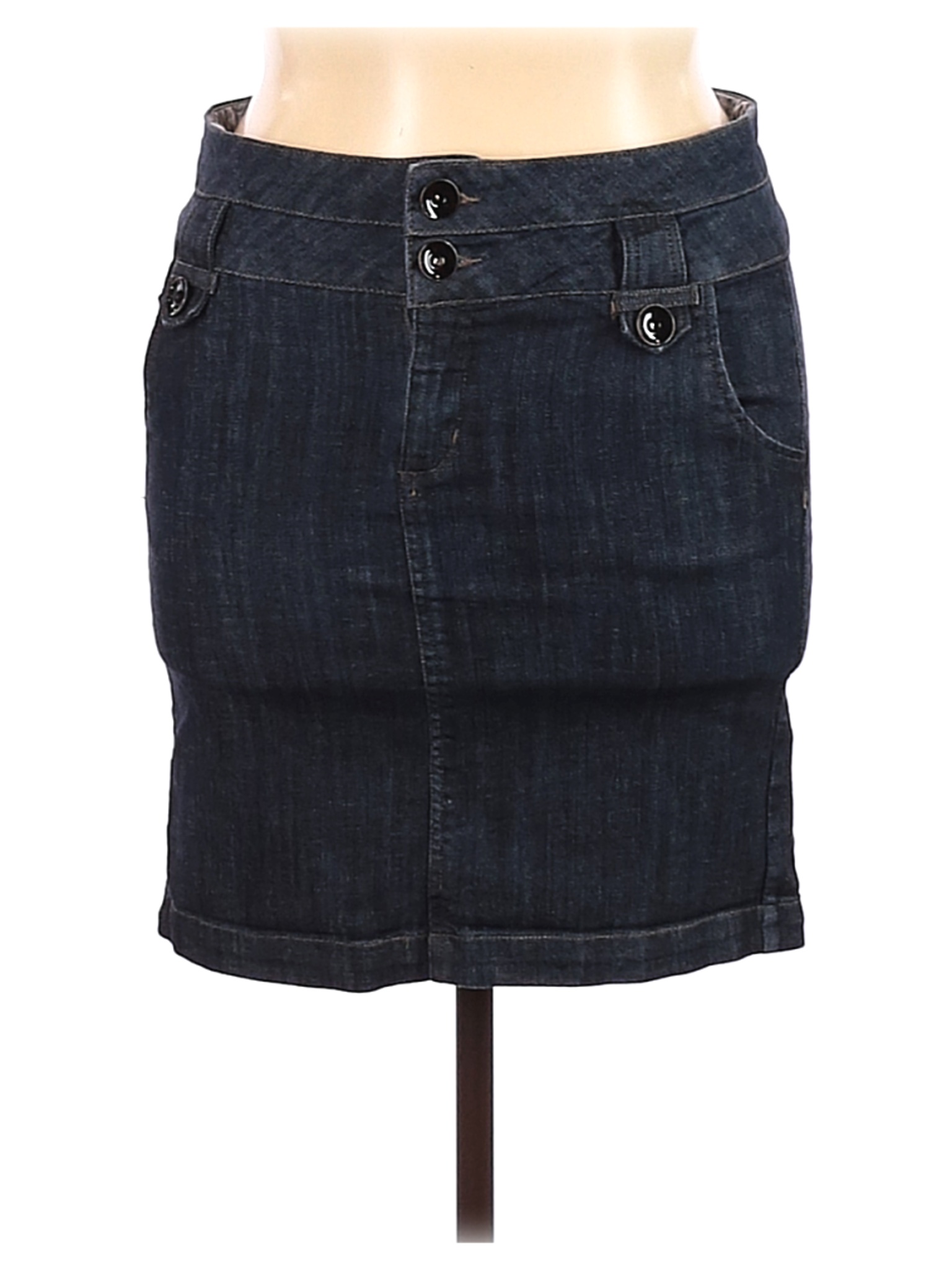 Boom Boom Jeans Women Black Denim Skirt XL | eBay