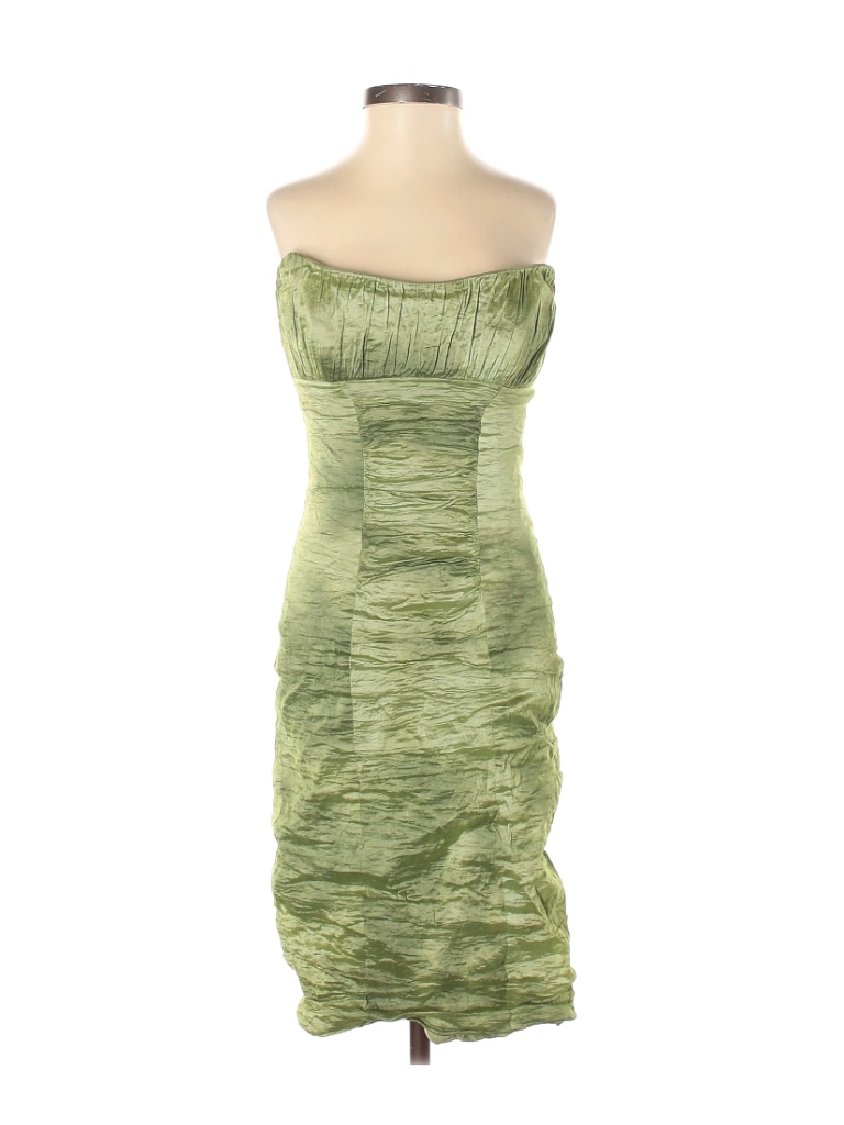 Nicole Miller Collection Solid Green Cocktail Dress Size 4 - 93% off ...